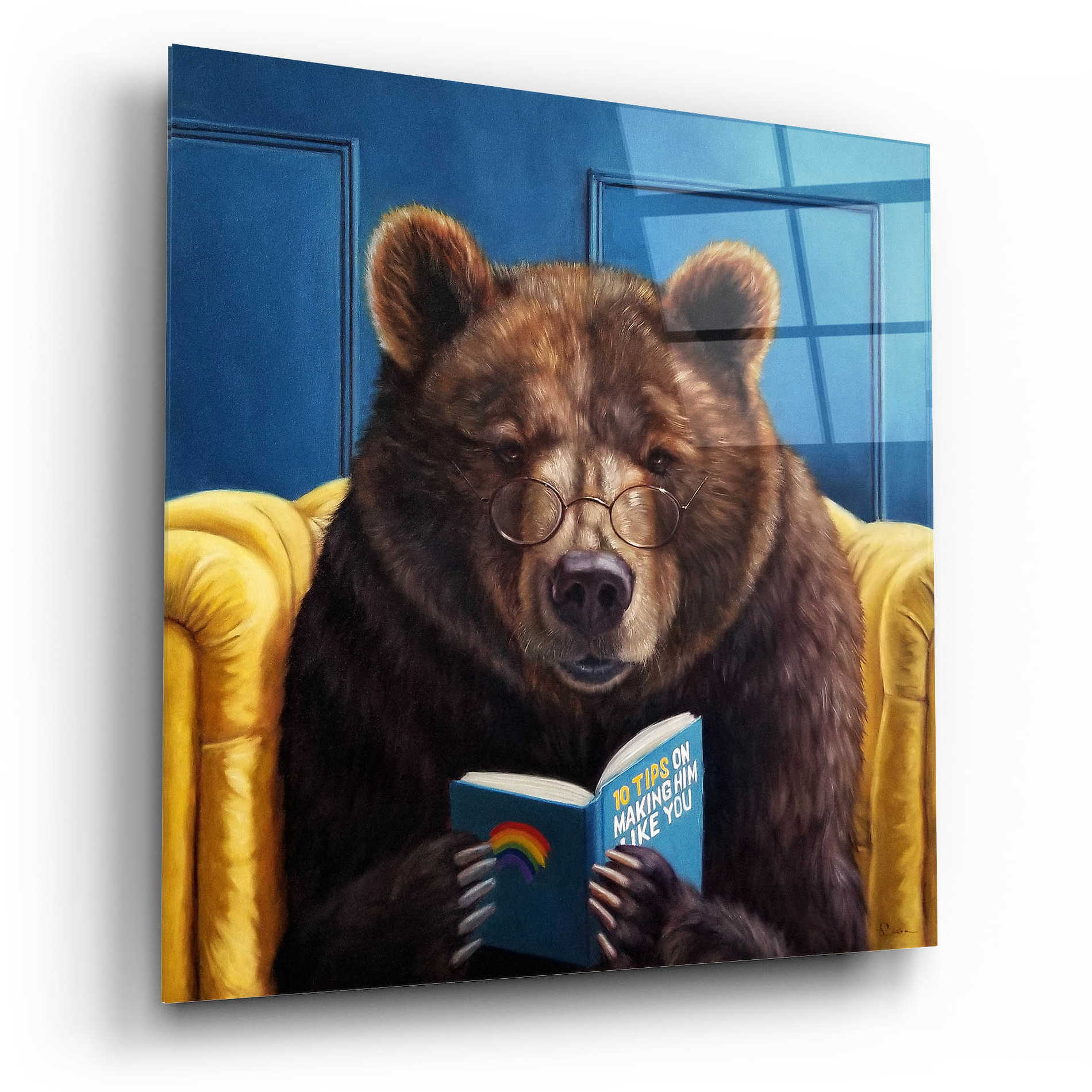 Epic Art 'Bear Trap' by Lucia Heffernan, Acrylic Glass Wall Art,12x12