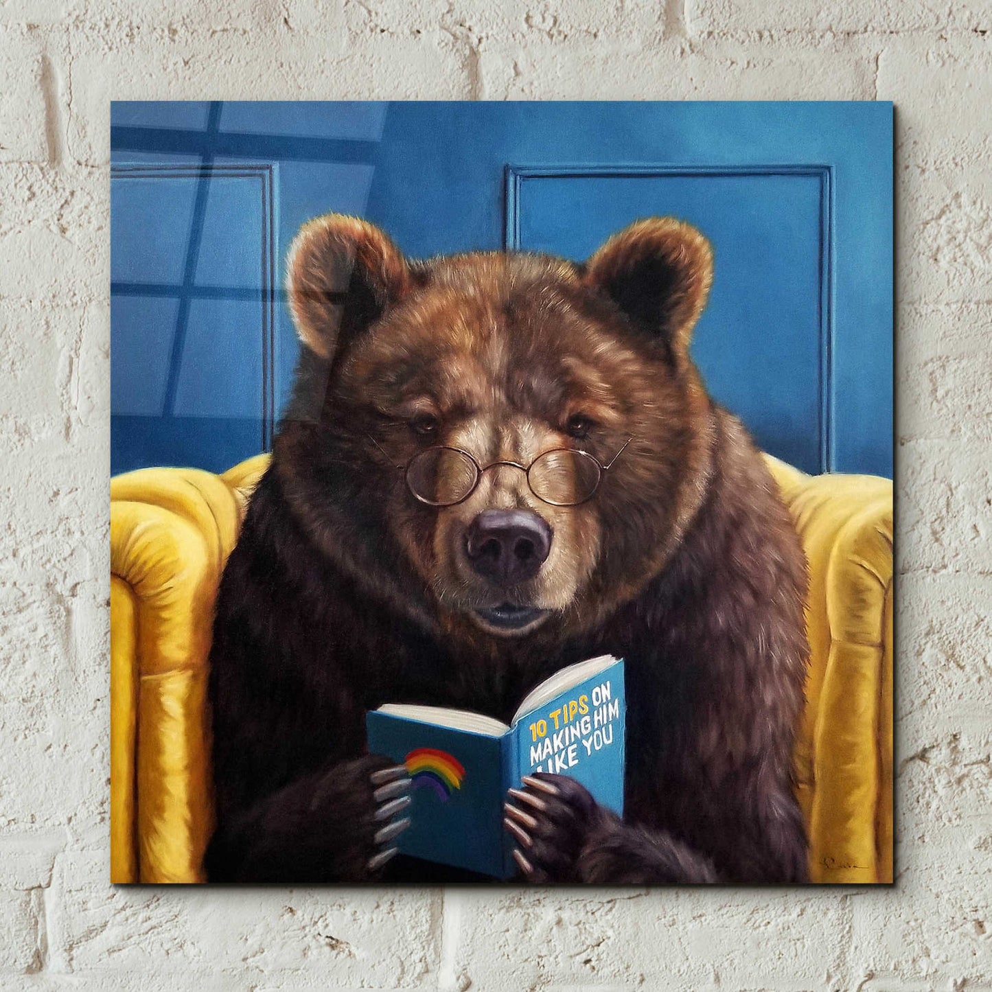 Epic Art 'Bear Trap' by Lucia Heffernan, Acrylic Glass Wall Art,12x12