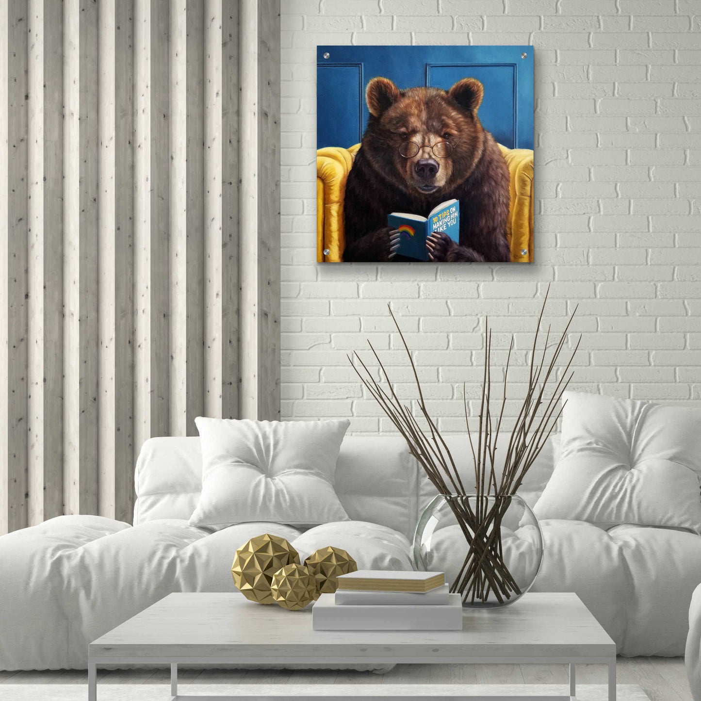 Epic Art 'Bear Trap' by Lucia Heffernan, Acrylic Glass Wall Art,24x24