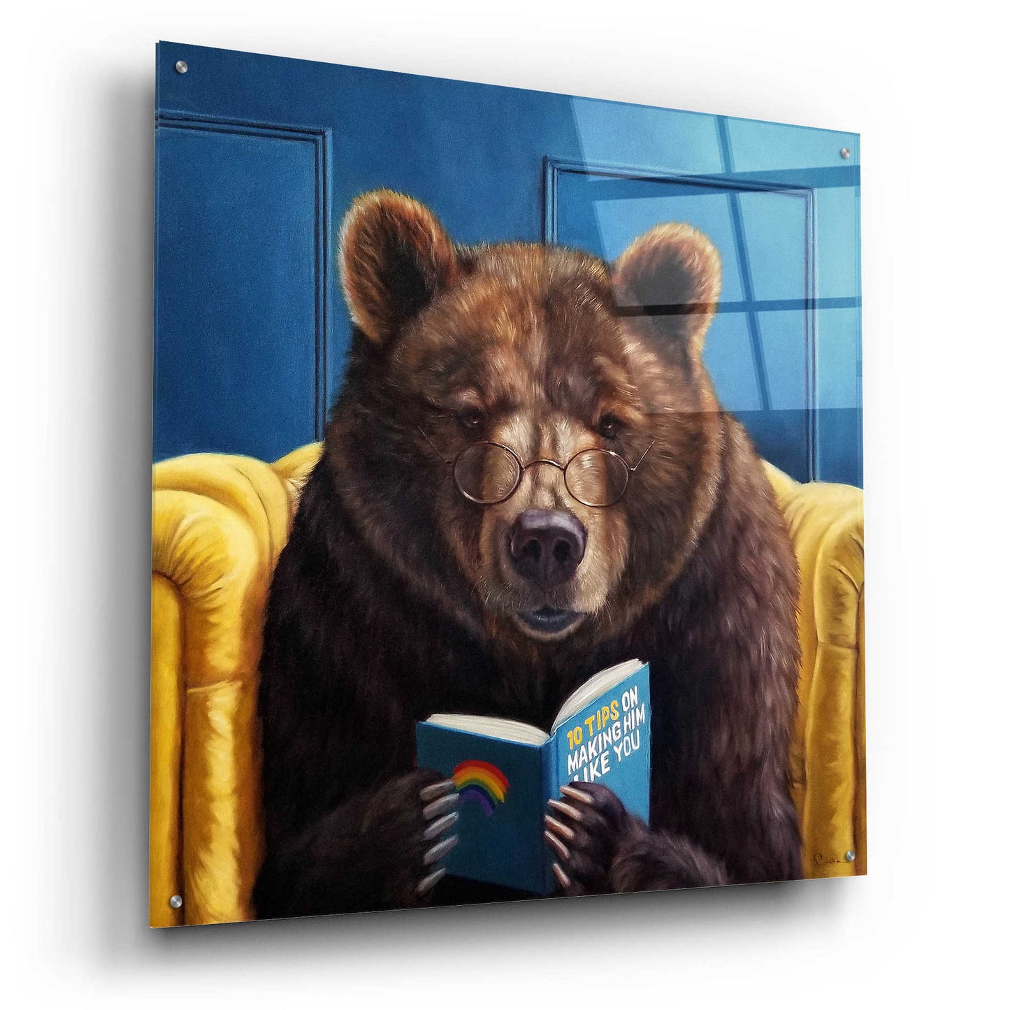 Epic Art 'Bear Trap' by Lucia Heffernan, Acrylic Glass Wall Art,36x36