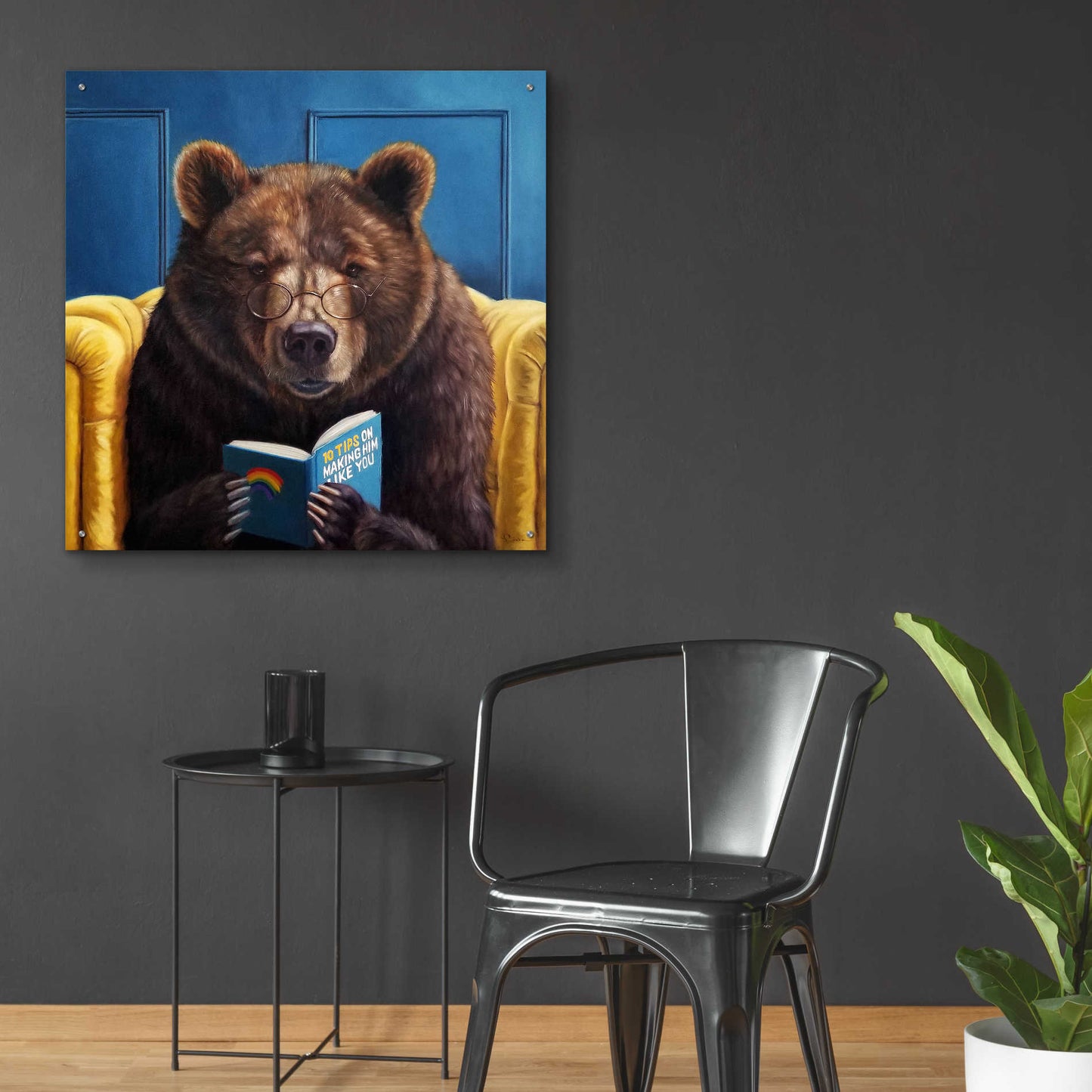 Epic Art 'Bear Trap' by Lucia Heffernan, Acrylic Glass Wall Art,36x36