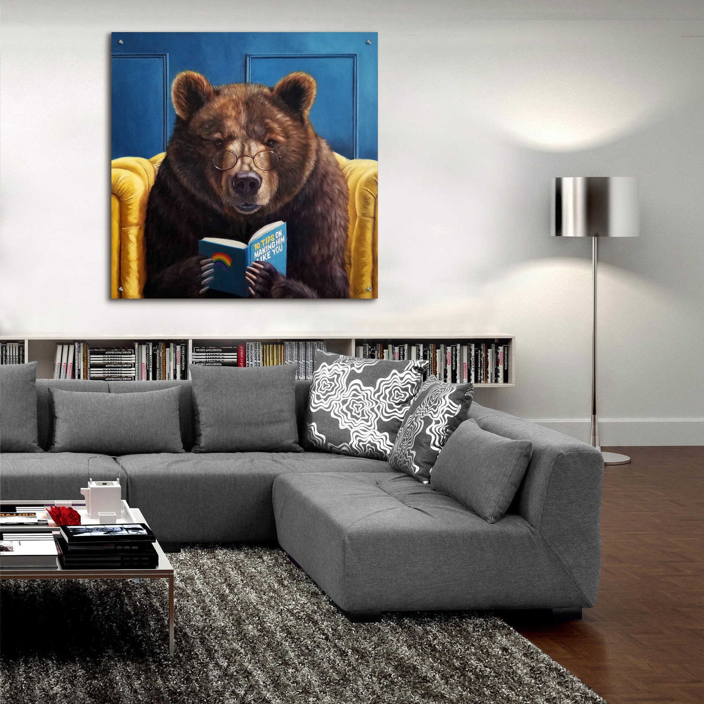 Epic Art 'Bear Trap' by Lucia Heffernan, Acrylic Glass Wall Art,36x36