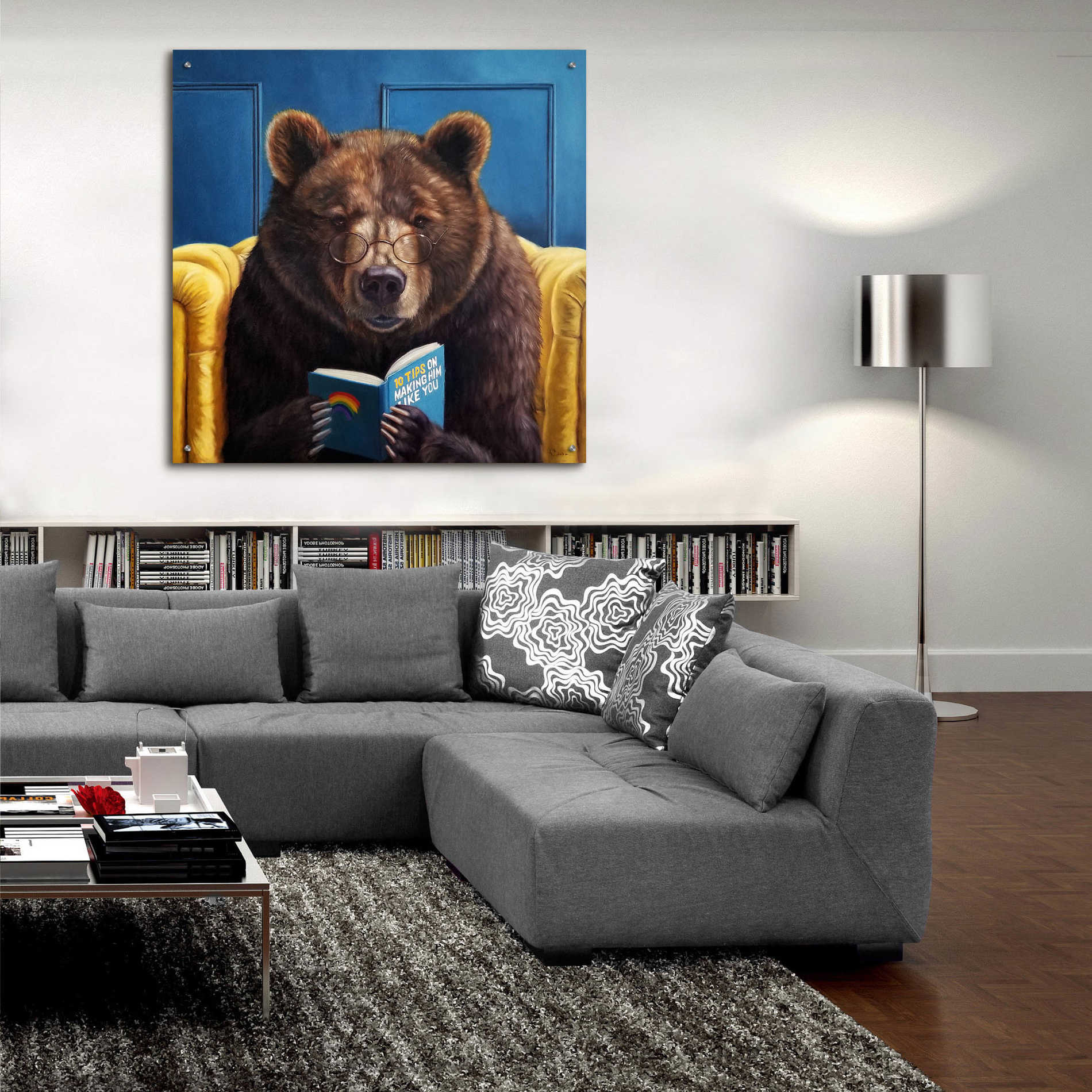 Epic Art 'Bear Trap' by Lucia Heffernan, Acrylic Glass Wall Art,36x36