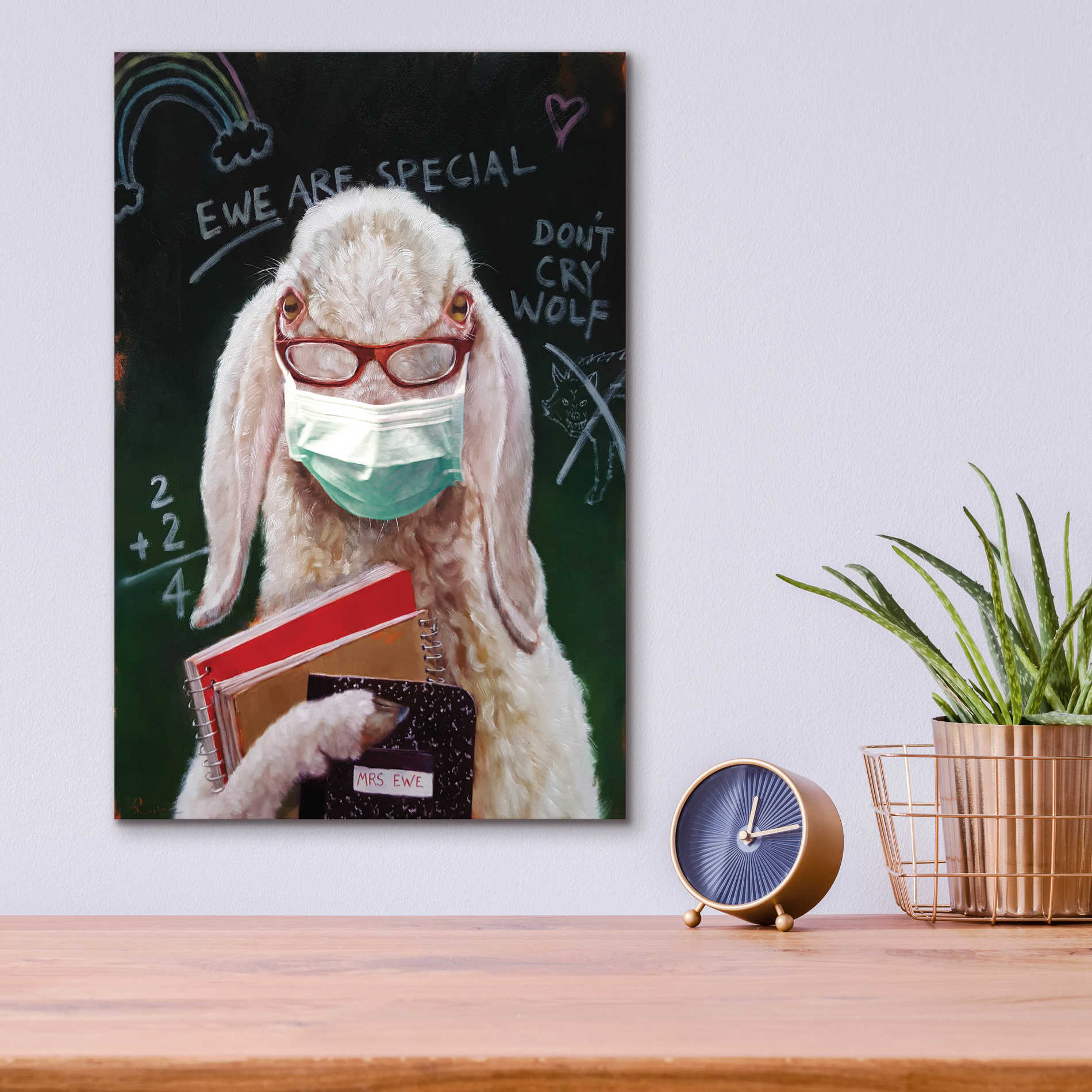 Epic Art 'Back To School - Teacher' by Lucia Heffernan, Acrylic Glass Wall Art,12x16