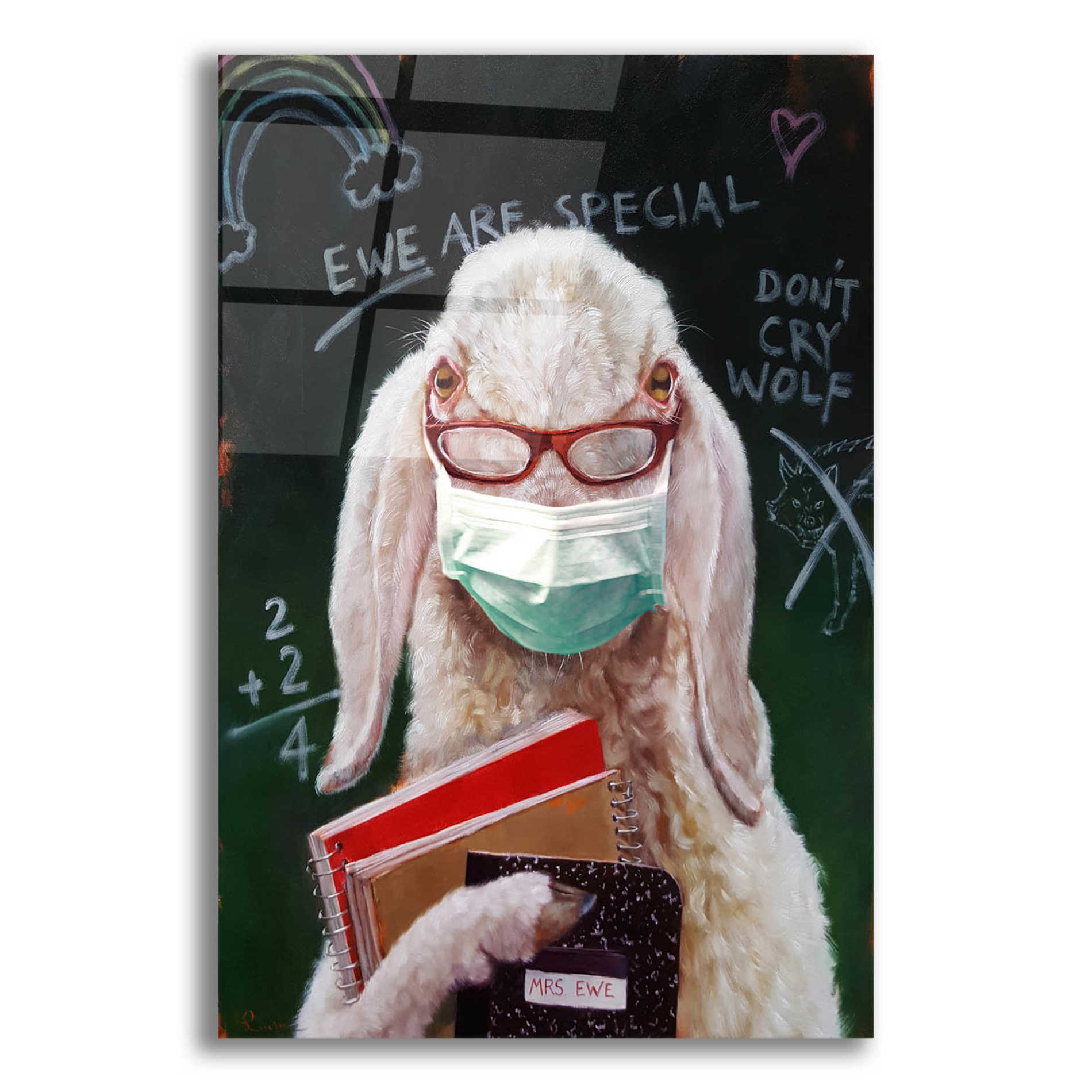 Epic Art 'Back To School - Teacher' by Lucia Heffernan, Acrylic Glass Wall Art,12x16