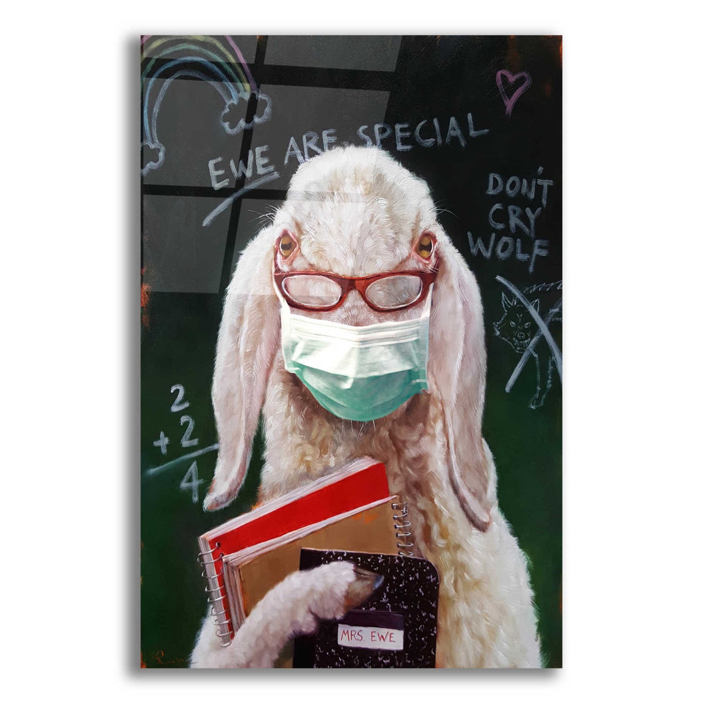 Epic Art 'Back To School - Teacher' by Lucia Heffernan, Acrylic Glass Wall Art,16x24