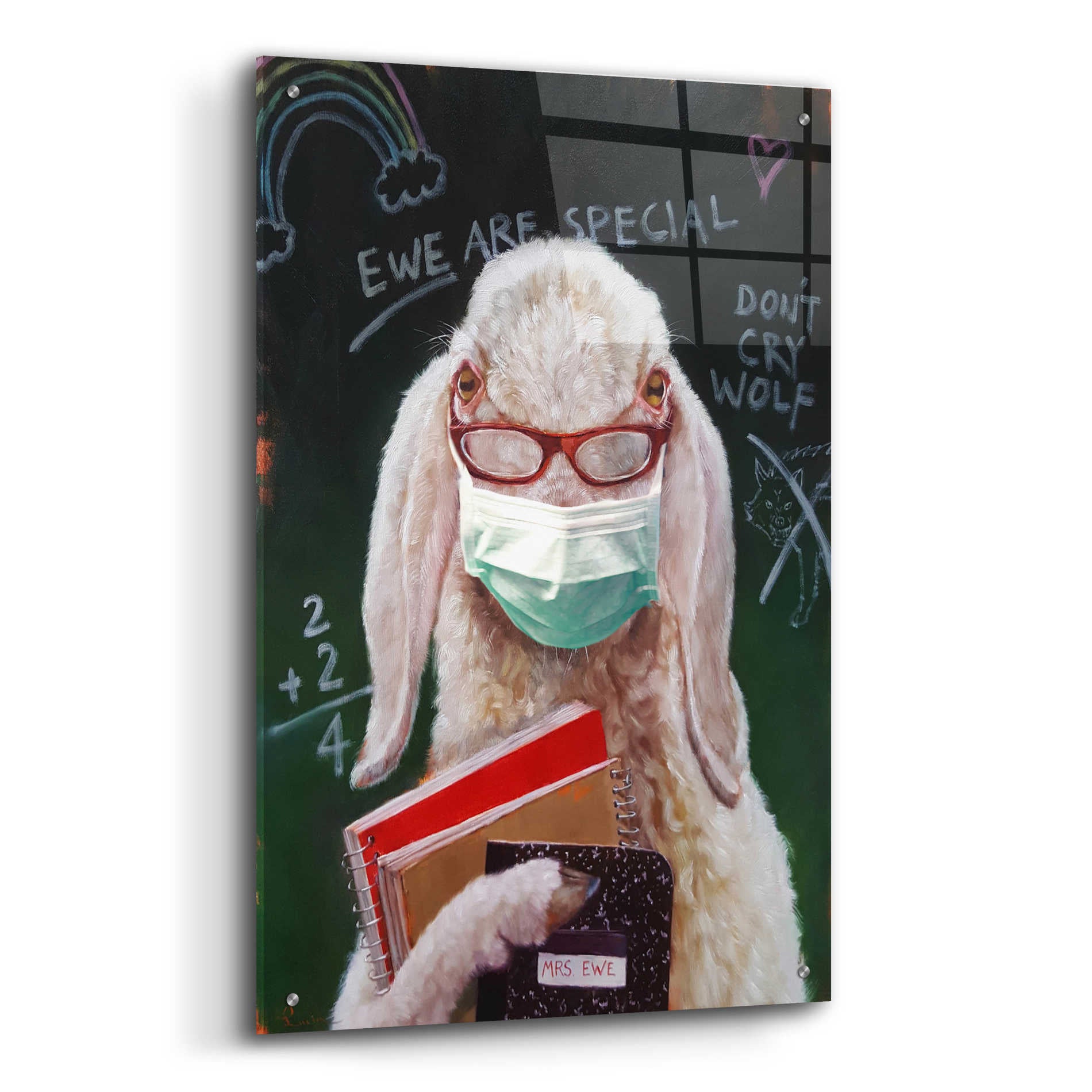 Epic Art 'Back To School - Teacher' by Lucia Heffernan, Acrylic Glass Wall Art,24x36