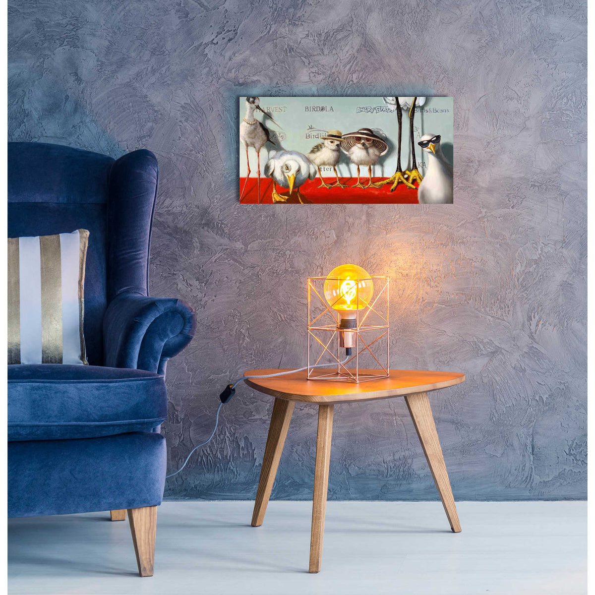 Epic Art 'Hampton Chicks' by Lucia Heffernan, Acrylic Glass Wall Art,24x12