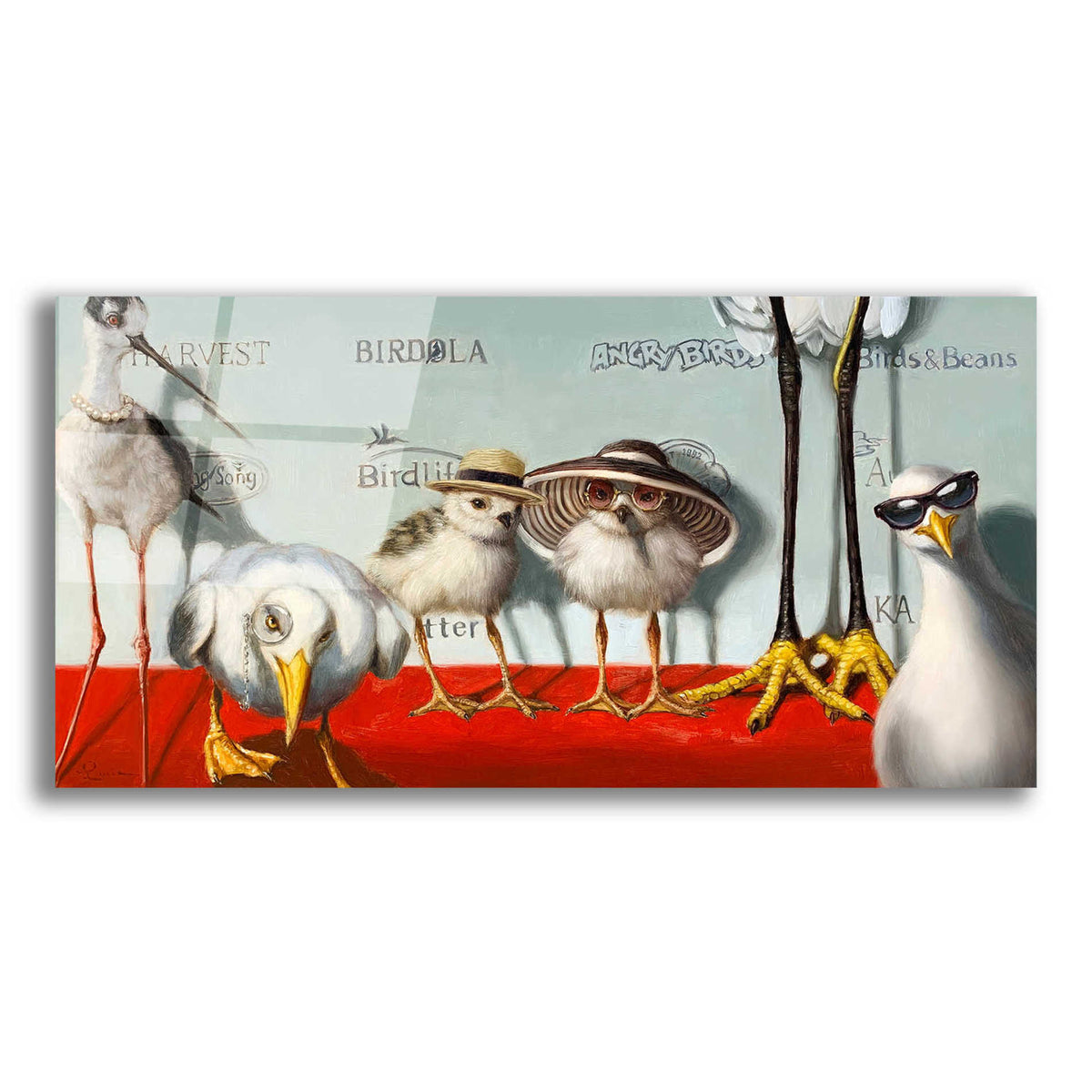 Epic Art 'Hampton Chicks' by Lucia Heffernan, Acrylic Glass Wall Art