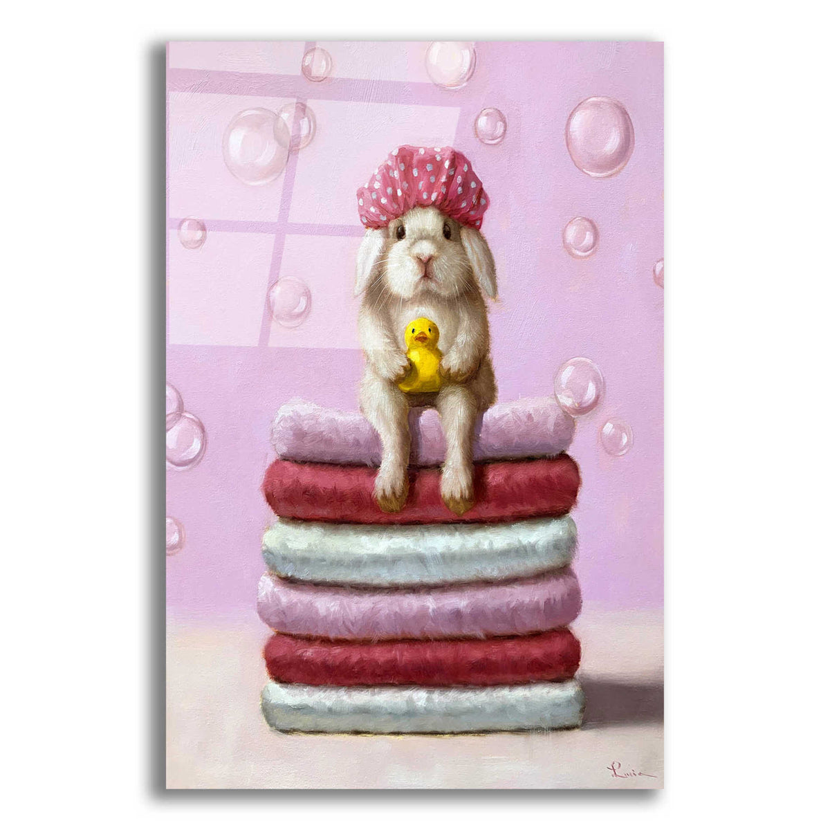 Epic Art 'Bath Day' by Lucia Heffernan, Acrylic Glass Wall Art