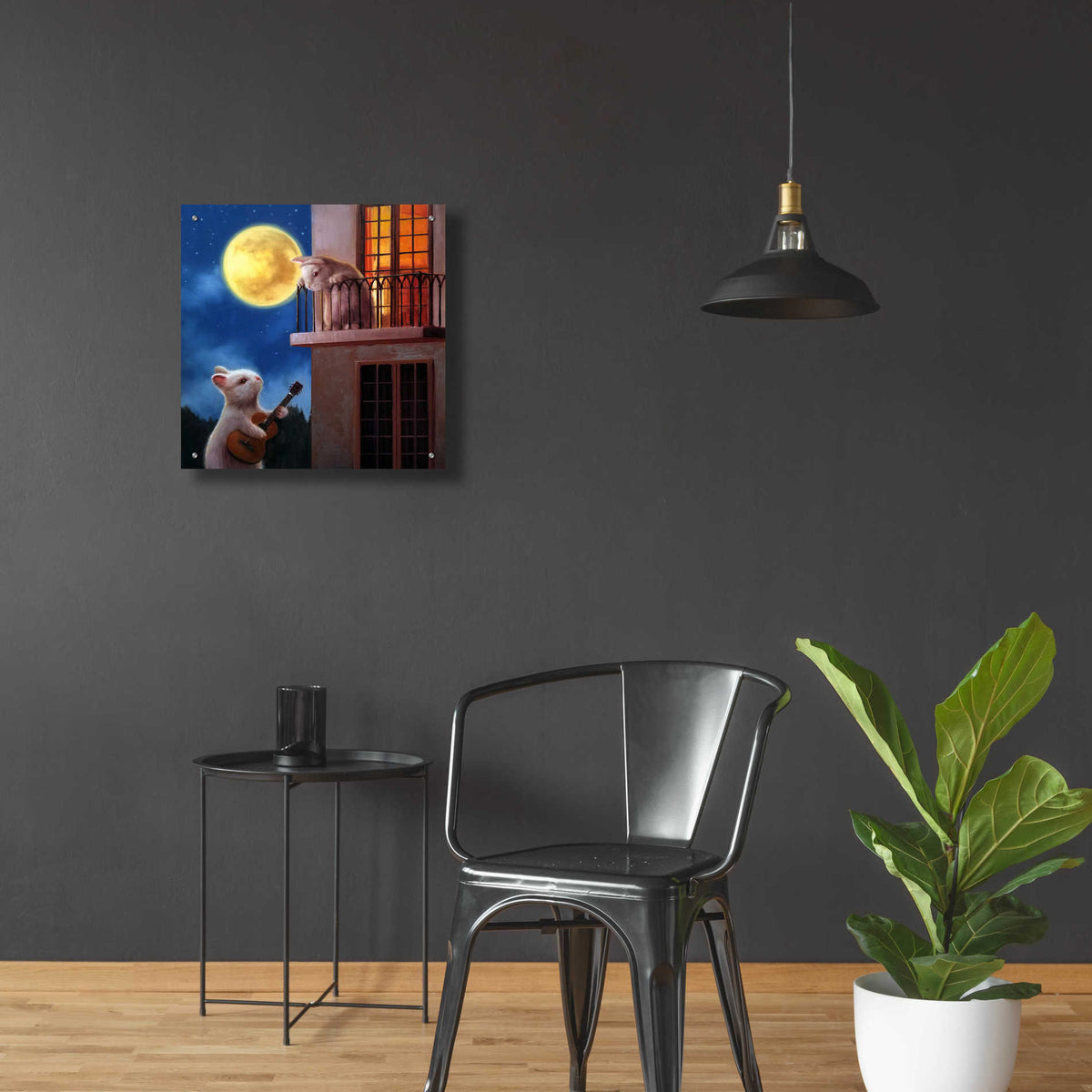Epic Art 'Moonlight Serenade' by Lucia Heffernan, Acrylic Glass Wall Art,24x24