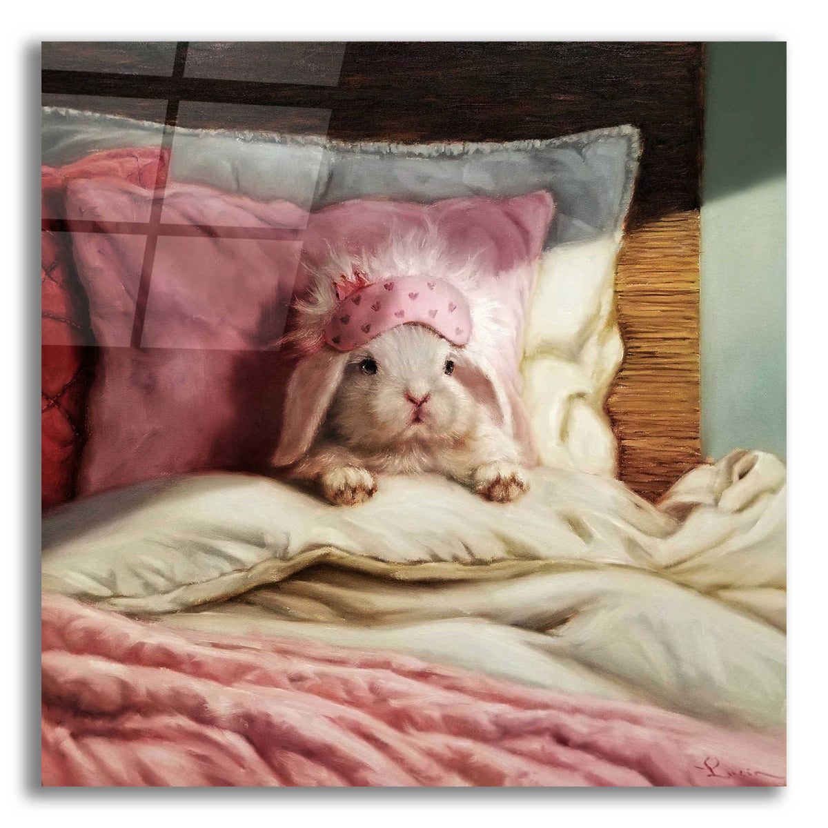 Epic Art 'Bed Hare' by Lucia Heffernan, Acrylic Glass Wall Art