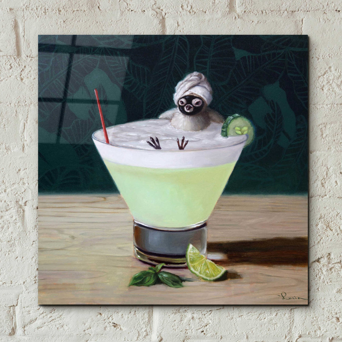 Epic Art 'Day Off' by Lucia Heffernan, Acrylic Glass Wall Art,12x12