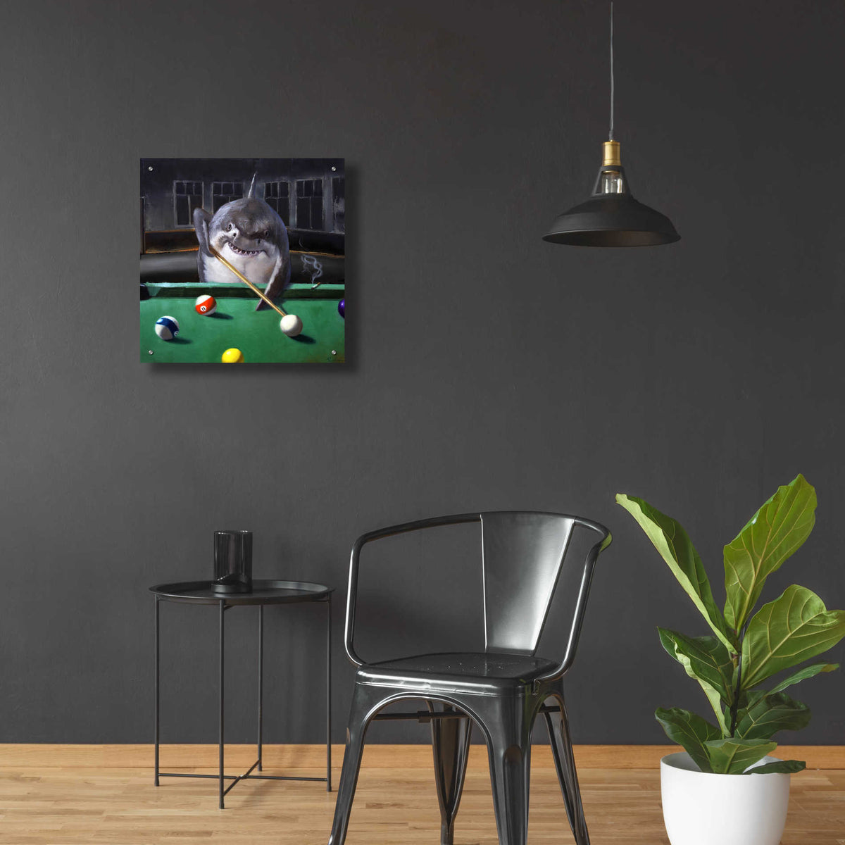 Epic Art 'Pool Shark' by Lucia Heffernan, Acrylic Glass Wall Art,24x24