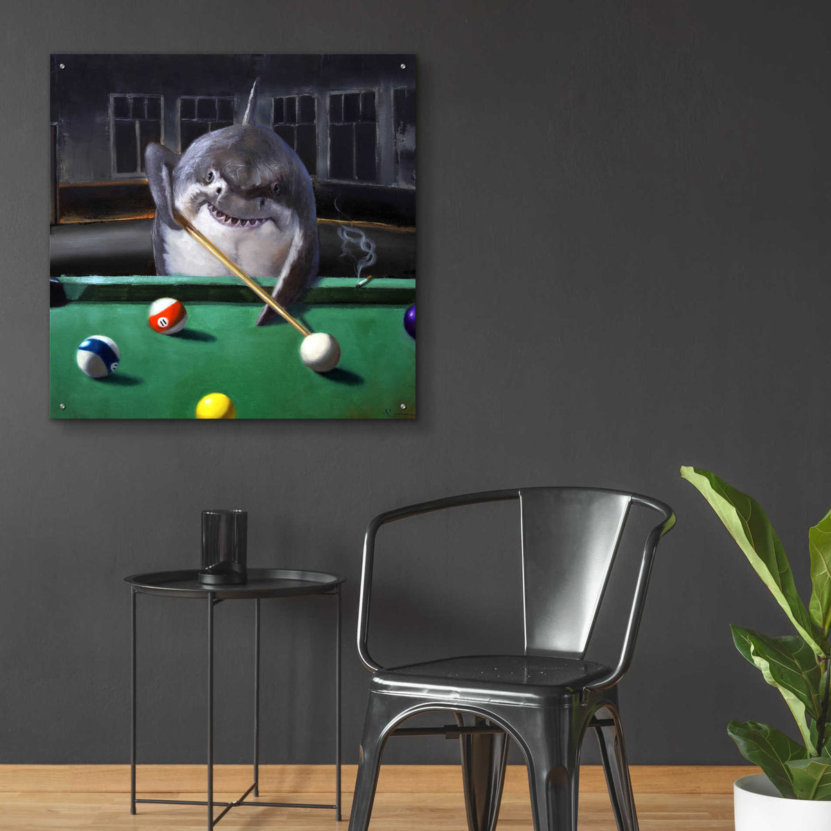 Epic Art 'Pool Shark' by Lucia Heffernan, Acrylic Glass Wall Art,36x36
