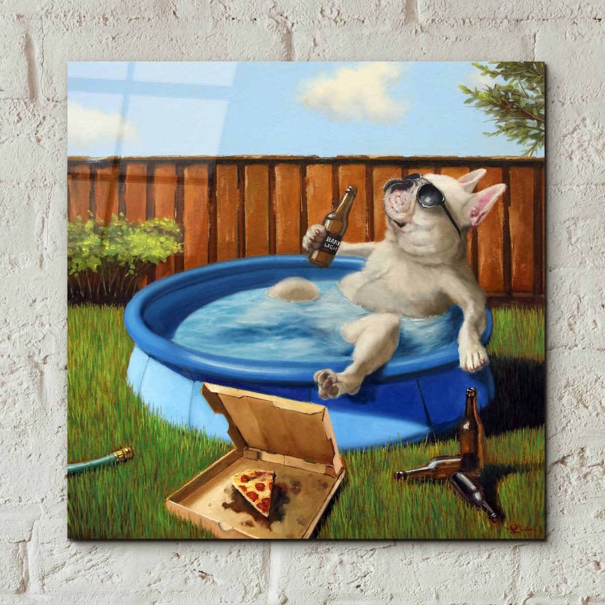 Epic Art 'When Human Is Away' by Lucia Heffernan, Acrylic Glass Wall Art,12x12