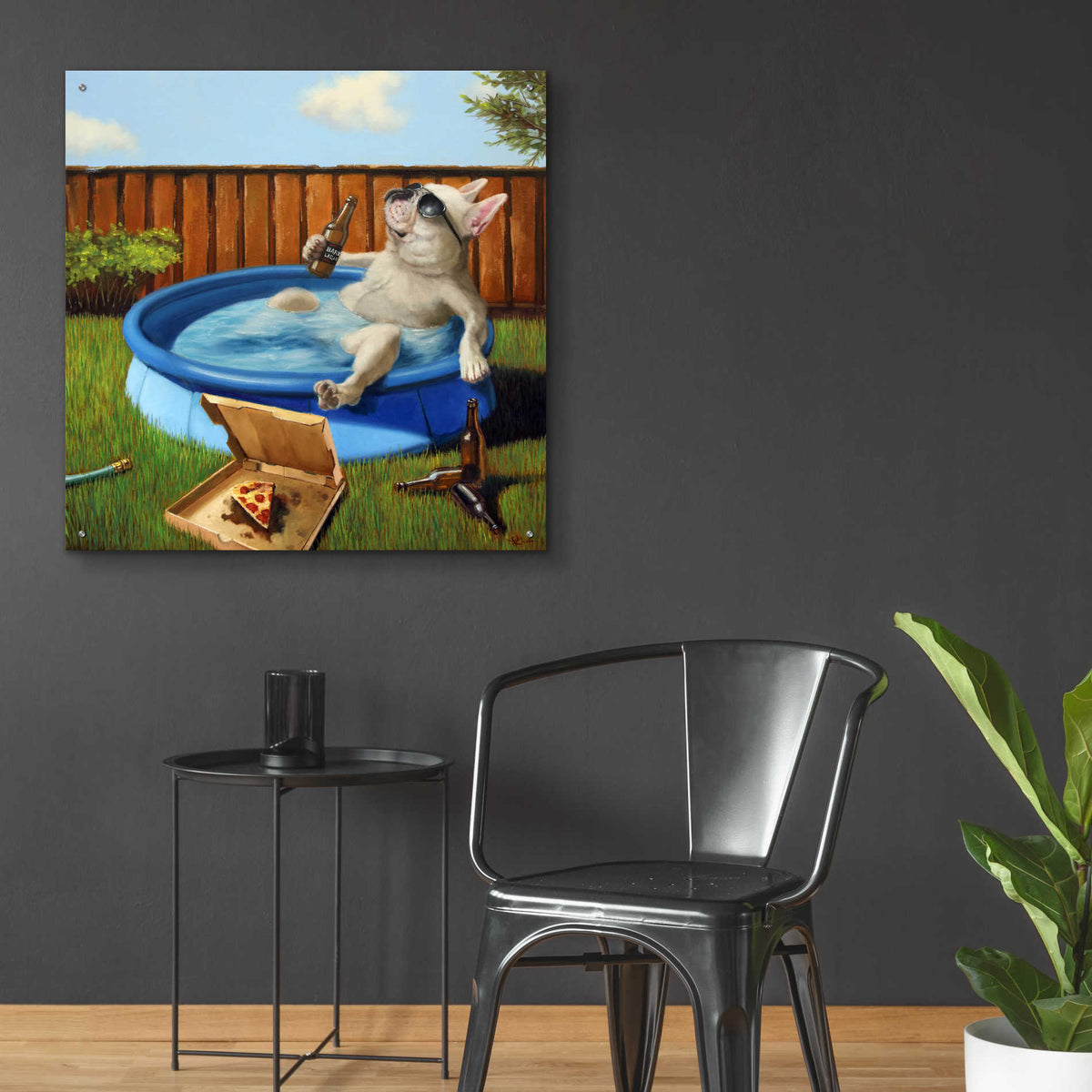 Epic Art 'When Human Is Away' by Lucia Heffernan, Acrylic Glass Wall Art,36x36