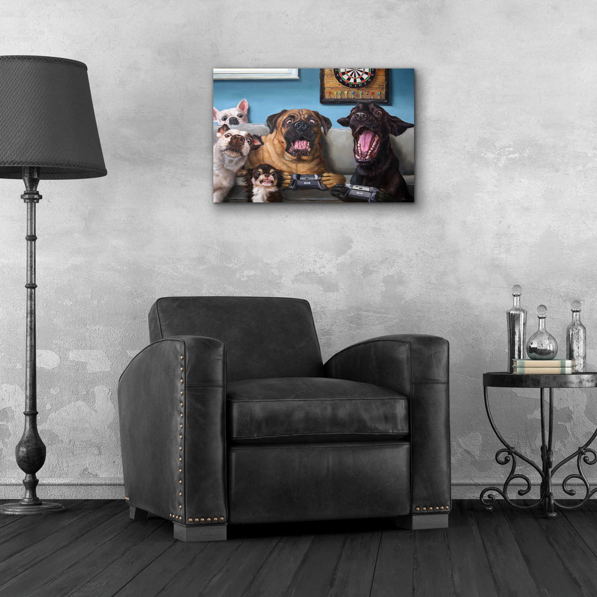 Epic Art 'Gamers' by Lucia Heffernan, Acrylic Glass Wall Art,24x16