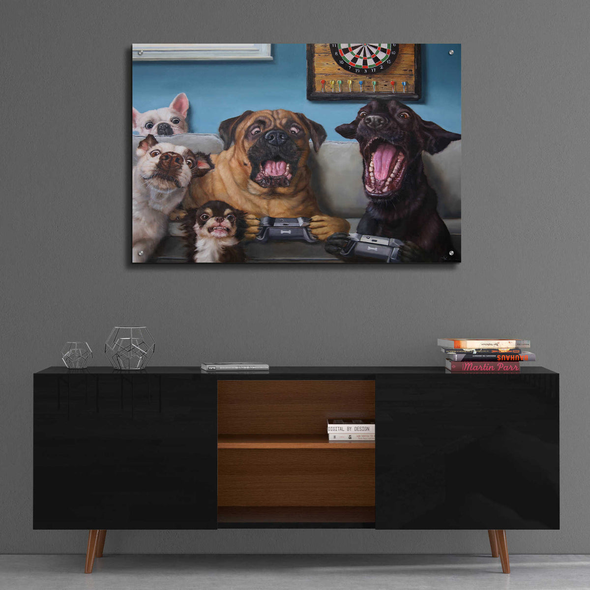 Epic Art 'Gamers' by Lucia Heffernan, Acrylic Glass Wall Art,36x24