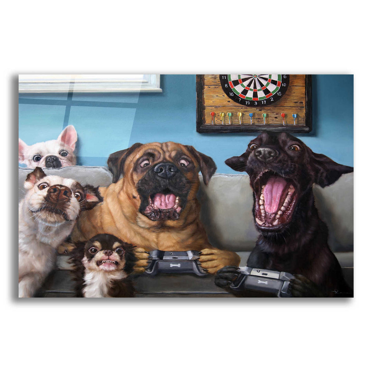 Epic Art 'Gamers' by Lucia Heffernan, Acrylic Glass Wall Art