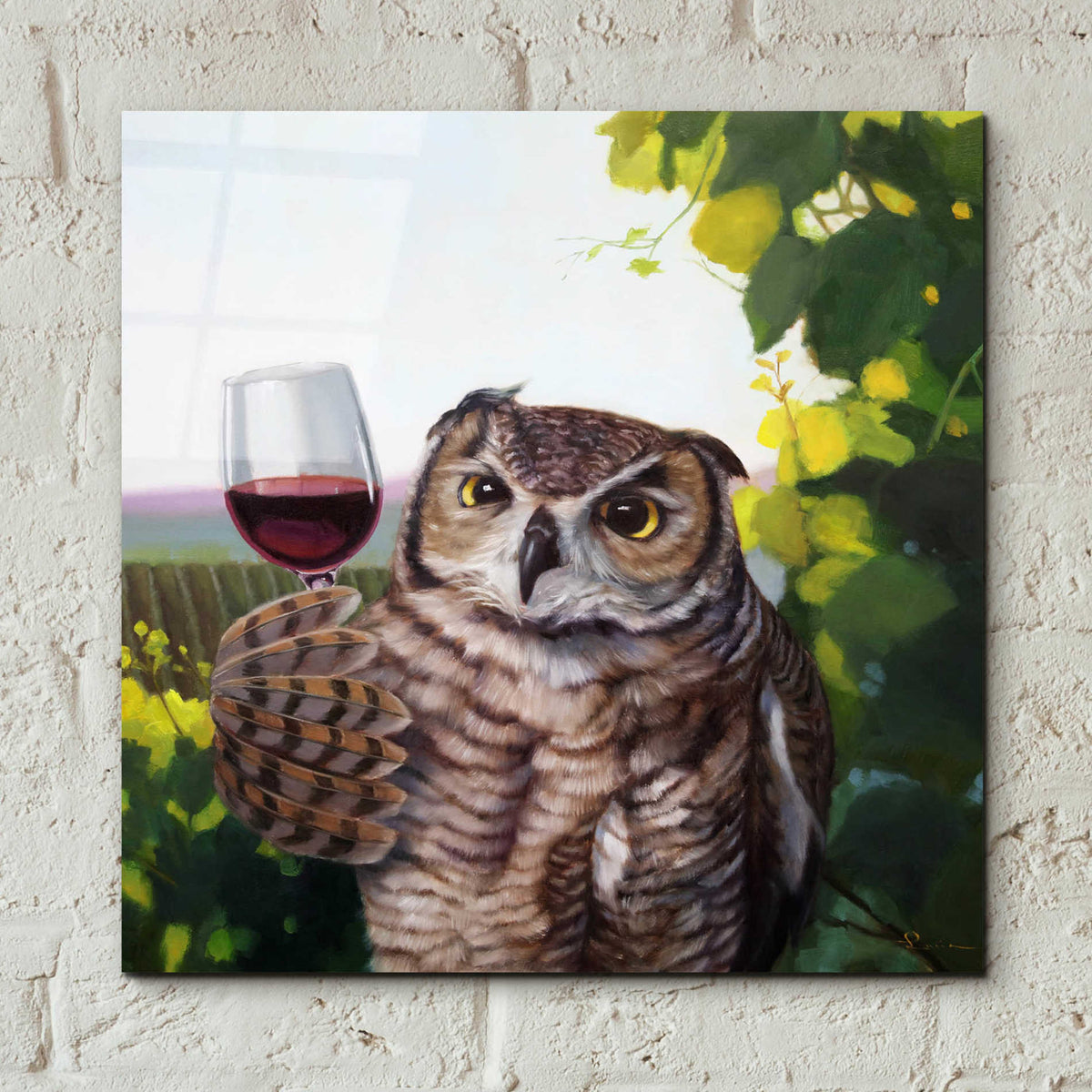 Epic Art 'The Connoisseur' by Lucia Heffernan, Acrylic Glass Wall Art,12x12