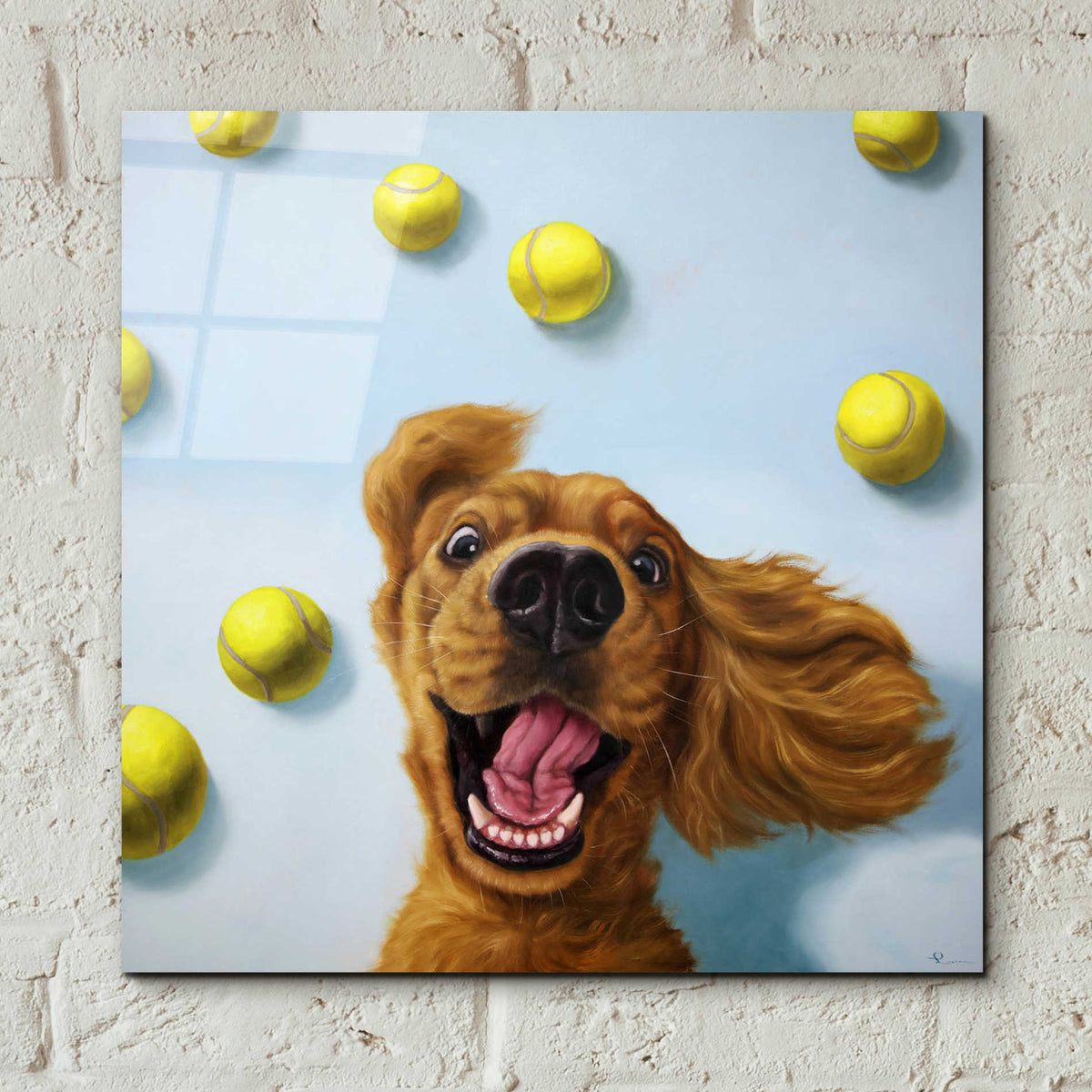 Epic Art 'Ball Boy' by Lucia Heffernan, Acrylic Glass Wall Art,12x12