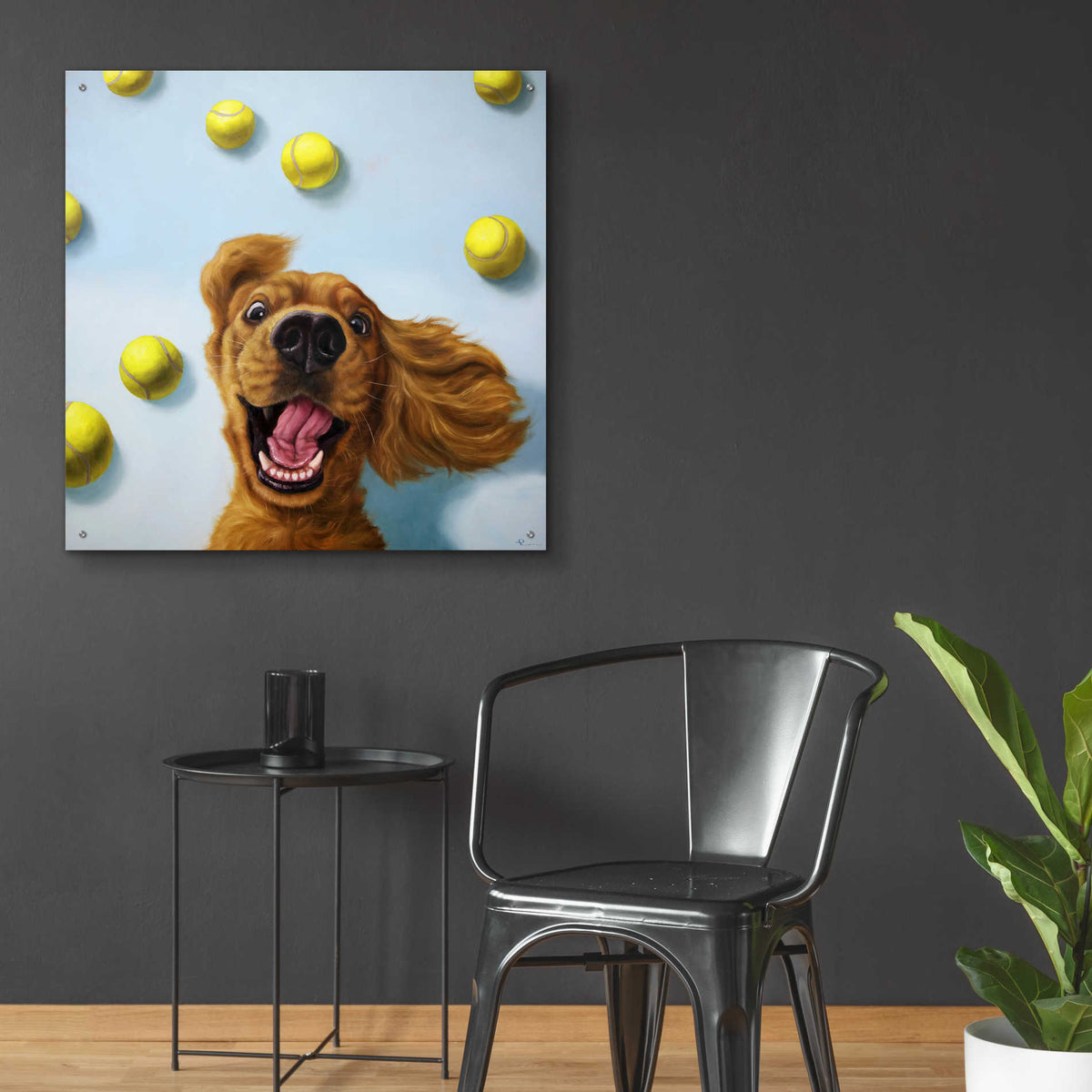 Epic Art 'Ball Boy' by Lucia Heffernan, Acrylic Glass Wall Art,36x36