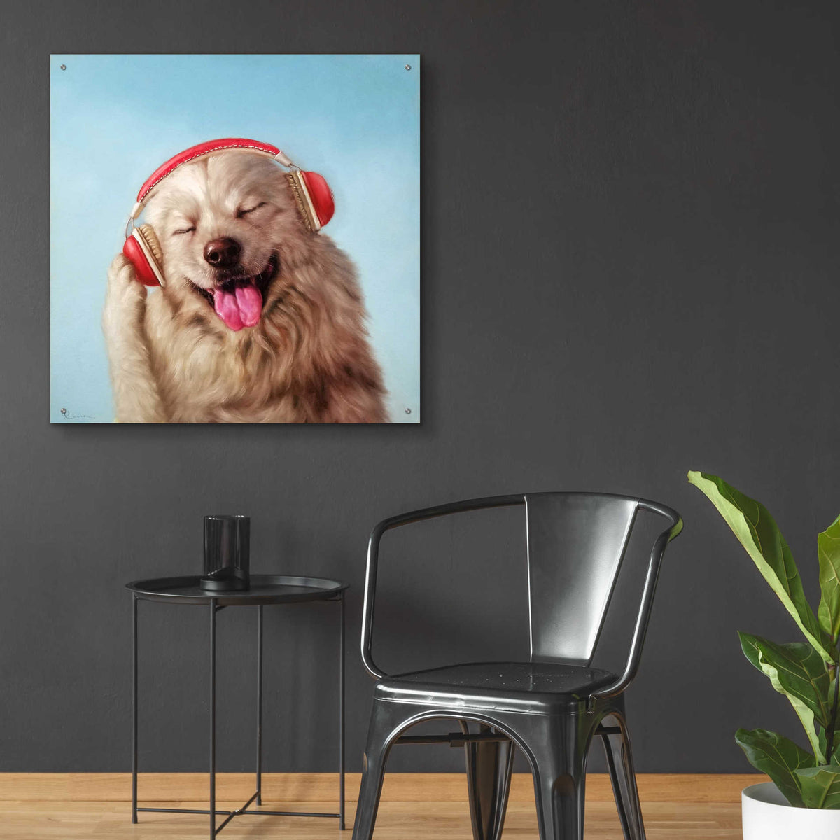 Epic Art 'Woof Jam' by Lucia Heffernan, Acrylic Glass Wall Art,36x36