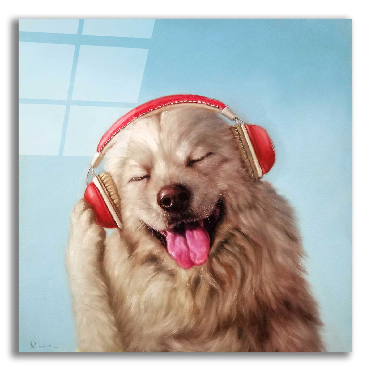Epic Art 'Woof Jam' by Lucia Heffernan, Acrylic Glass Wall Art