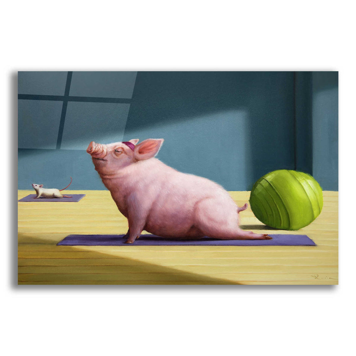 Epic Art 'Yoga With Friends' by Lucia Heffernan, Acrylic Glass Wall Art