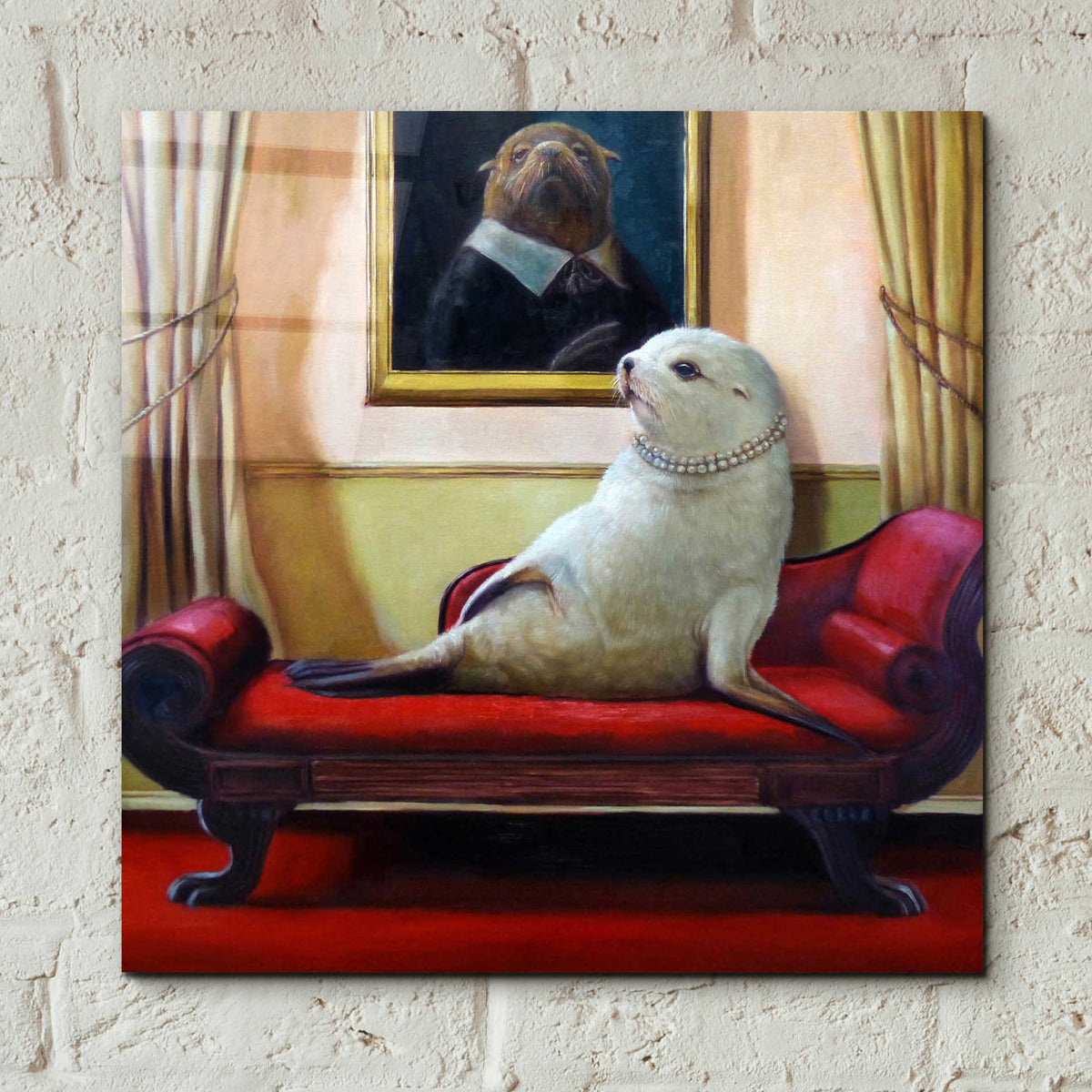 Epic Art 'Trophy Wife' by Lucia Heffernan, Acrylic Glass Wall Art,12x12