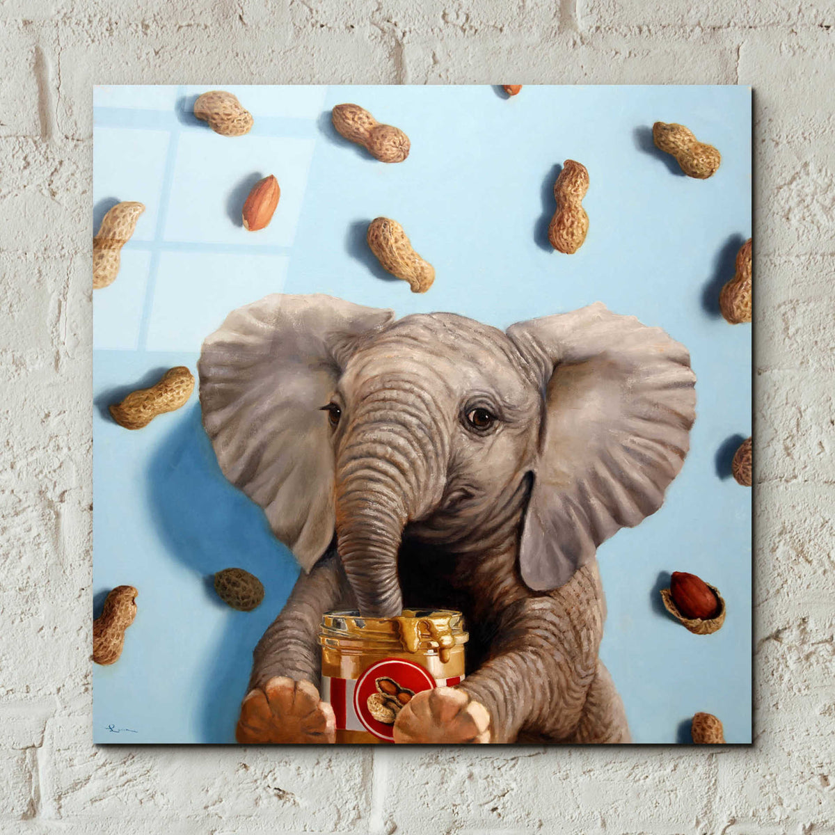 Epic Art 'Feeling Nutty' by Lucia Heffernan, Acrylic Glass Wall Art,12x12
