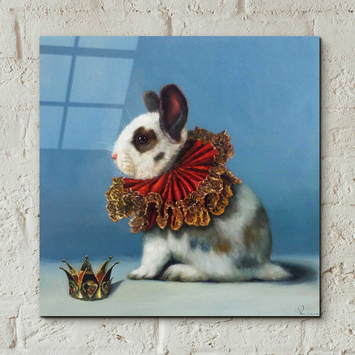 Epic Art 'Queen of Hearts' by Lucia Heffernan, Acrylic Glass Wall Art,12x12