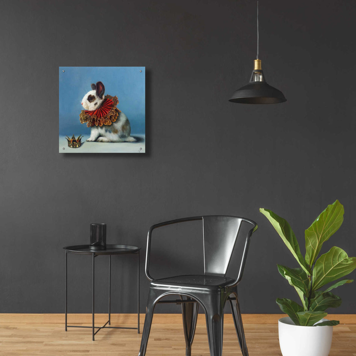 Epic Art 'Queen of Hearts' by Lucia Heffernan, Acrylic Glass Wall Art,24x24