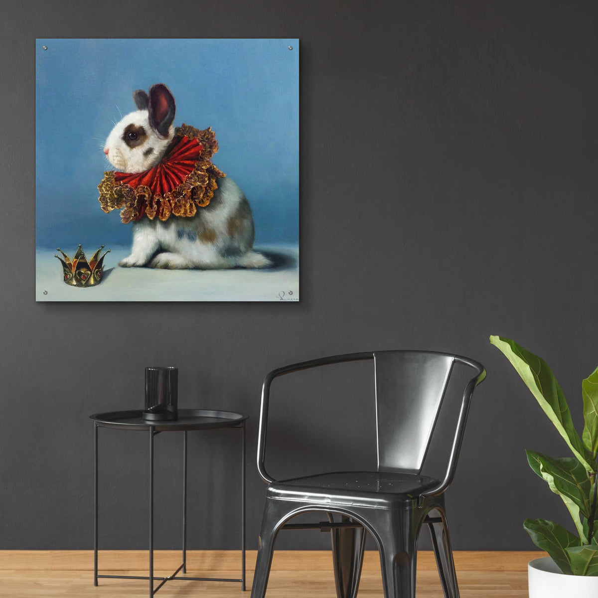 Epic Art 'Queen of Hearts' by Lucia Heffernan, Acrylic Glass Wall Art,36x36