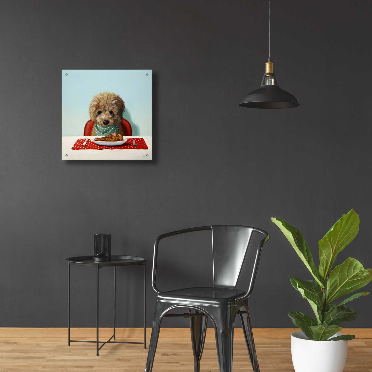 Epic Art 'Puppy Chow' by Lucia Heffernan, Acrylic Glass Wall Art,24x24
