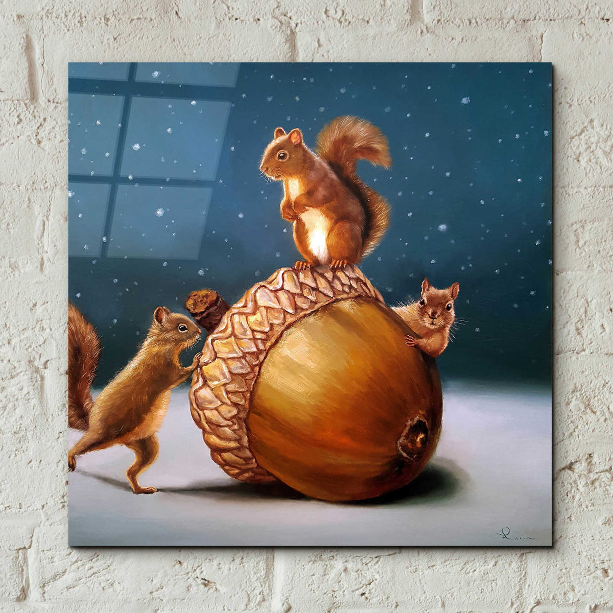 Epic Art 'The Big Find' by Lucia Heffernan, Acrylic Glass Wall Art,12x12