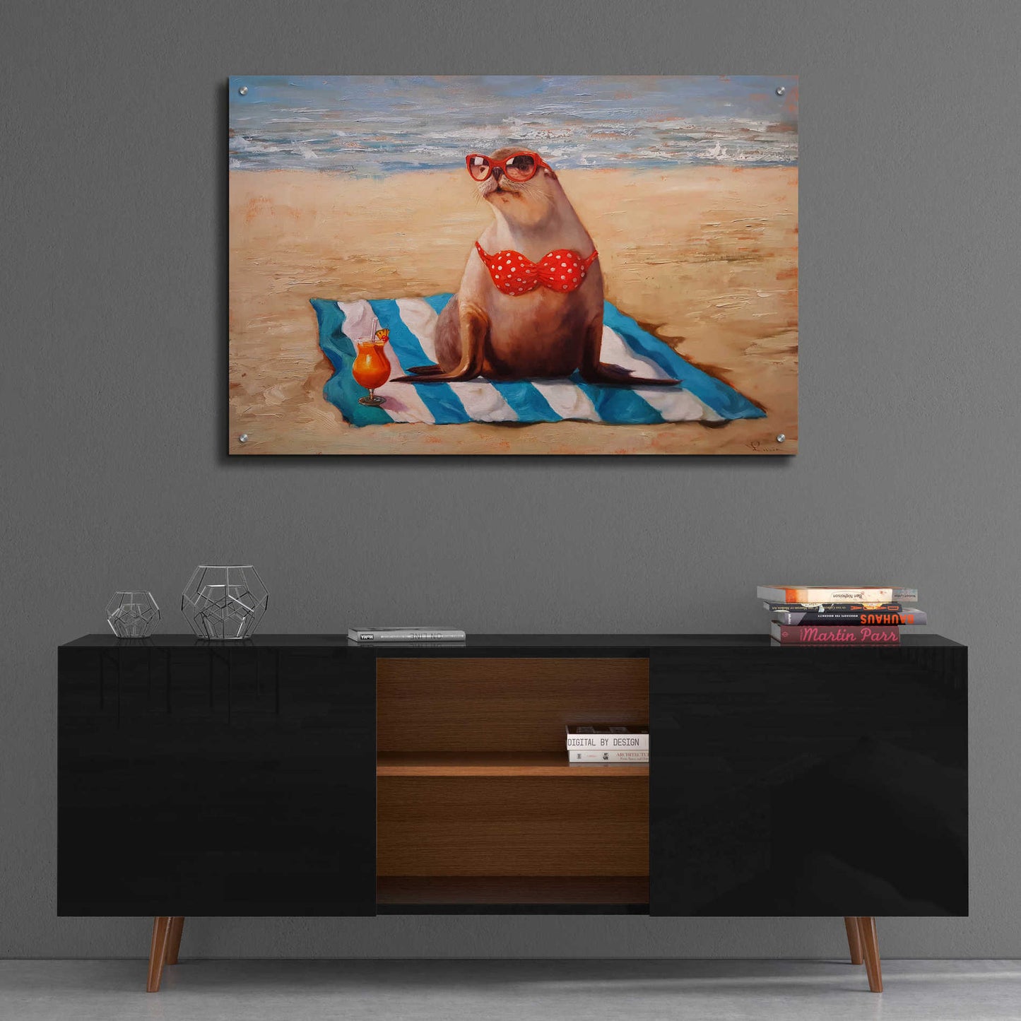 Epic Art 'Beached' by Lucia Heffernan, Acrylic Glass Wall Art,36x24