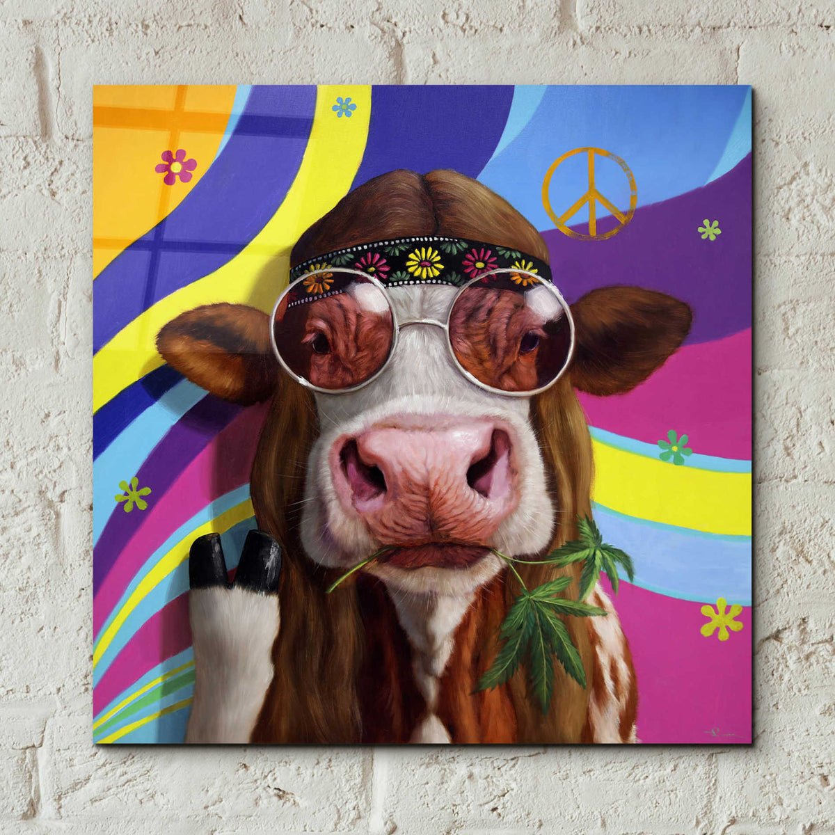 Epic Art 'Grass Fed' by Lucia Heffernan, Acrylic Glass Wall Art,12x12