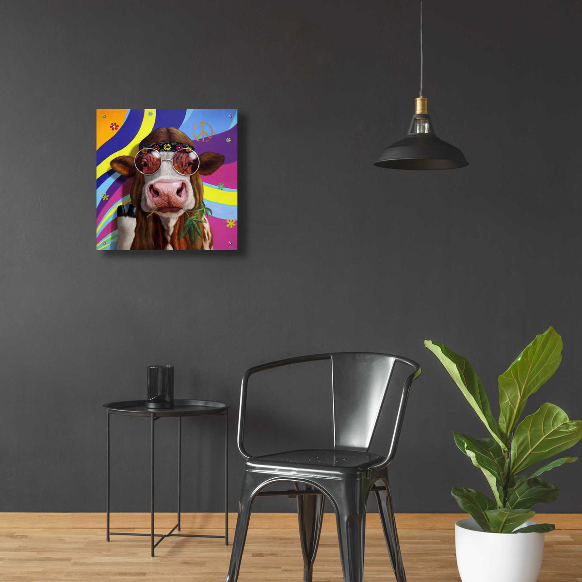 Epic Art 'Grass Fed' by Lucia Heffernan, Acrylic Glass Wall Art,24x24