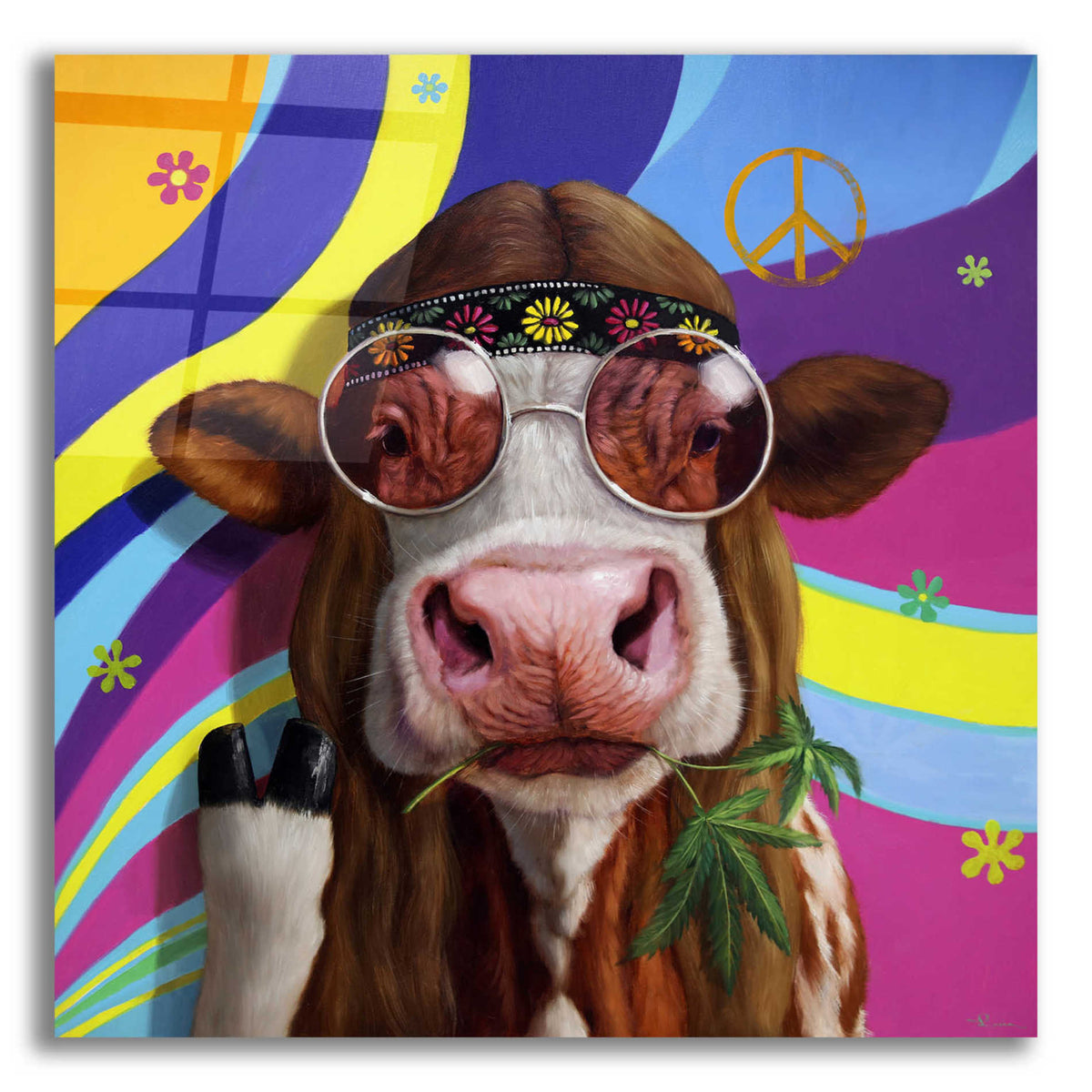 Epic Art 'Grass Fed' by Lucia Heffernan, Acrylic Glass Wall Art