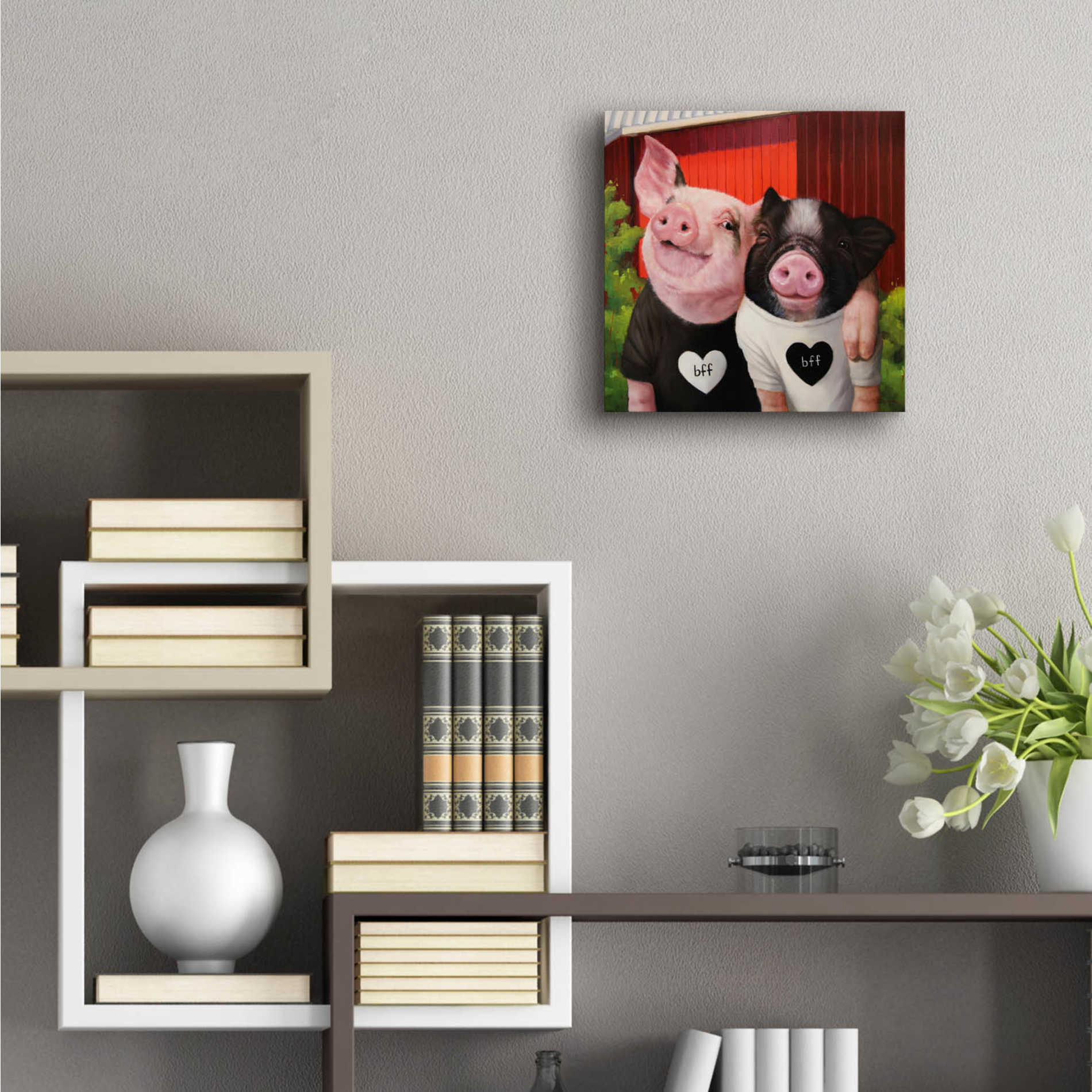 Epic Art 'BFF' by Lucia Heffernan, Acrylic Glass Wall Art,12x12