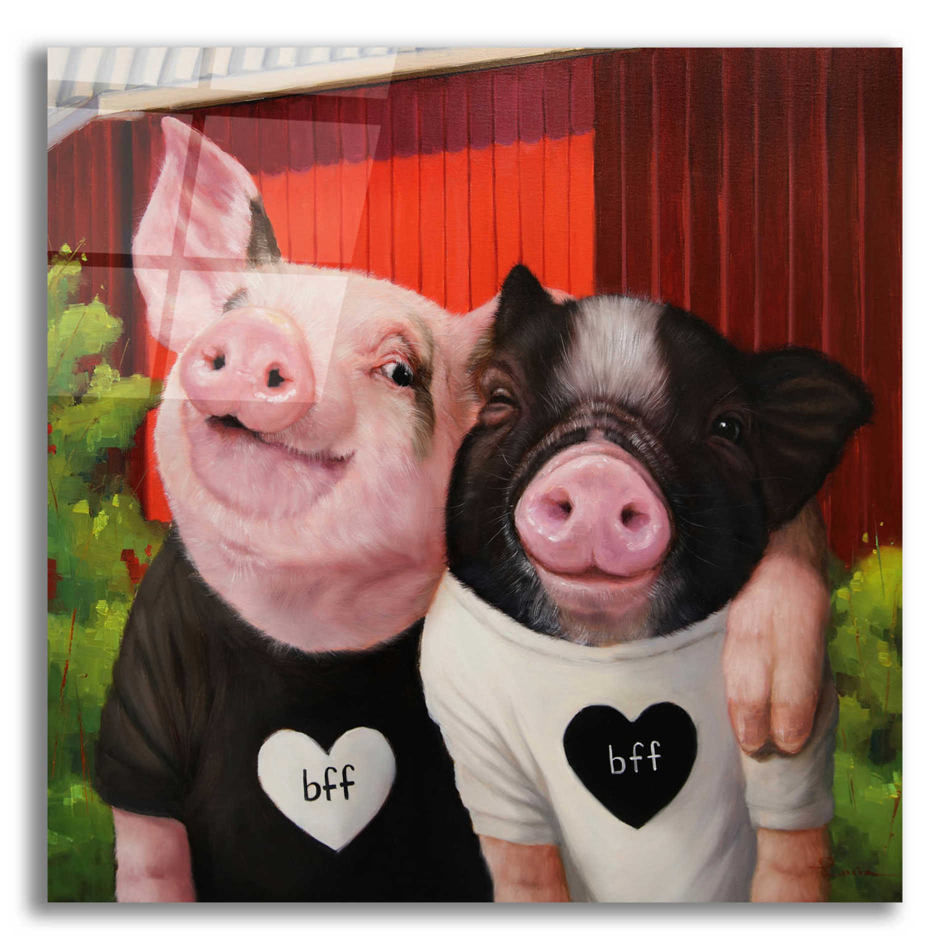 Epic Art 'BFF' by Lucia Heffernan, Acrylic Glass Wall Art,12x12