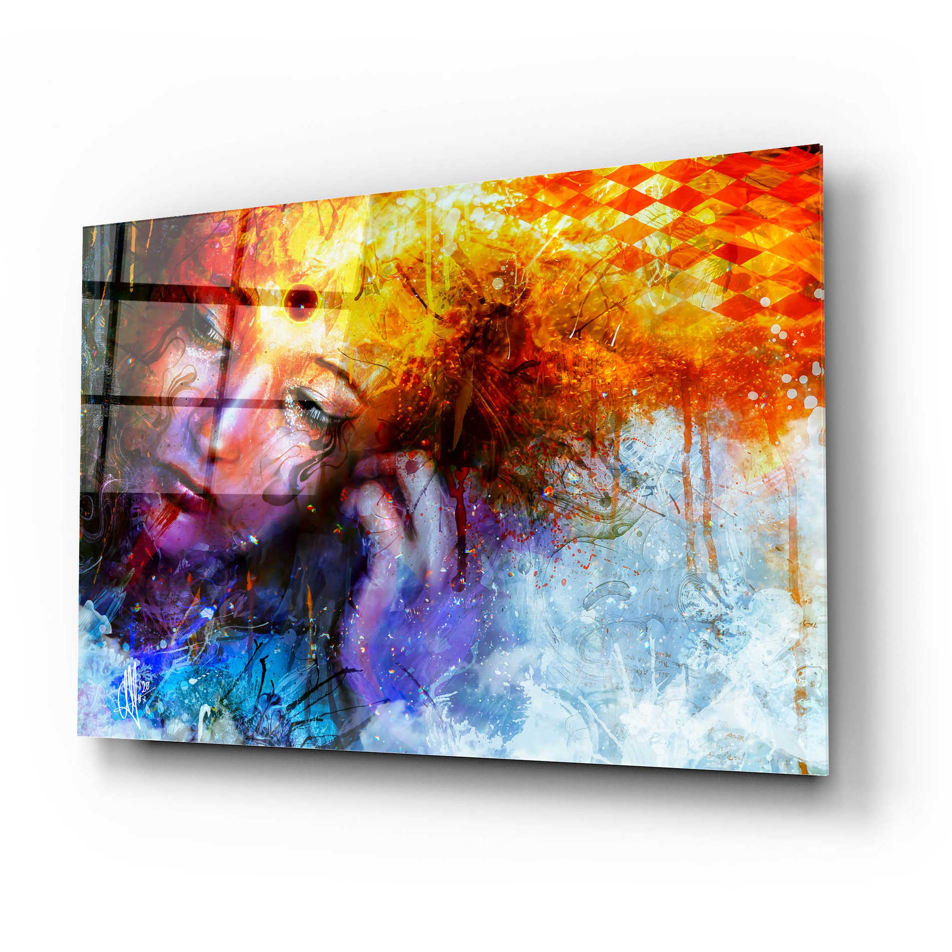 Epic Art 'Bipolar Front' by Mario Sanchez Nevado, Acrylic Glass Wall Art,24x16