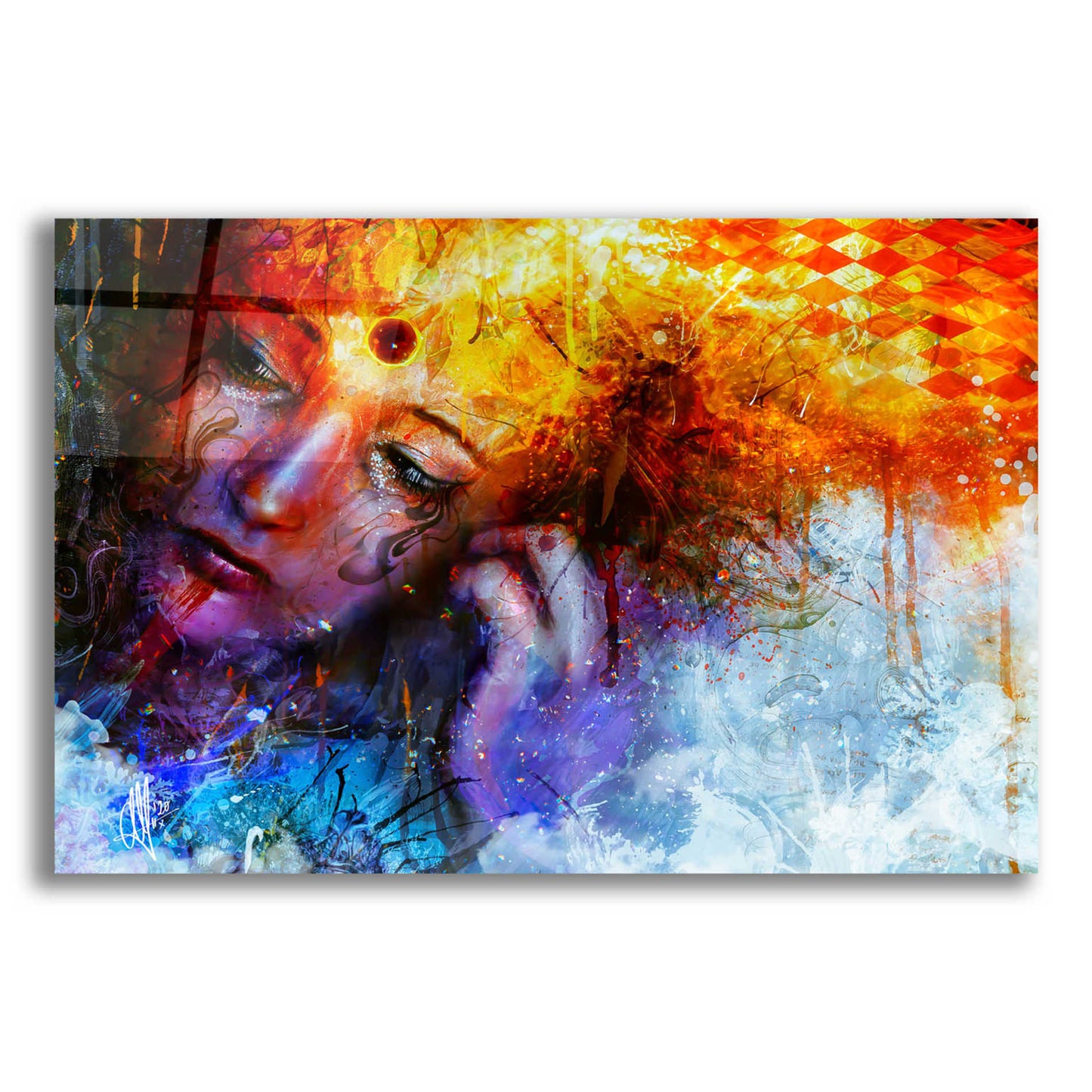 Epic Art 'Bipolar Front' by Mario Sanchez Nevado, Acrylic Glass Wall Art