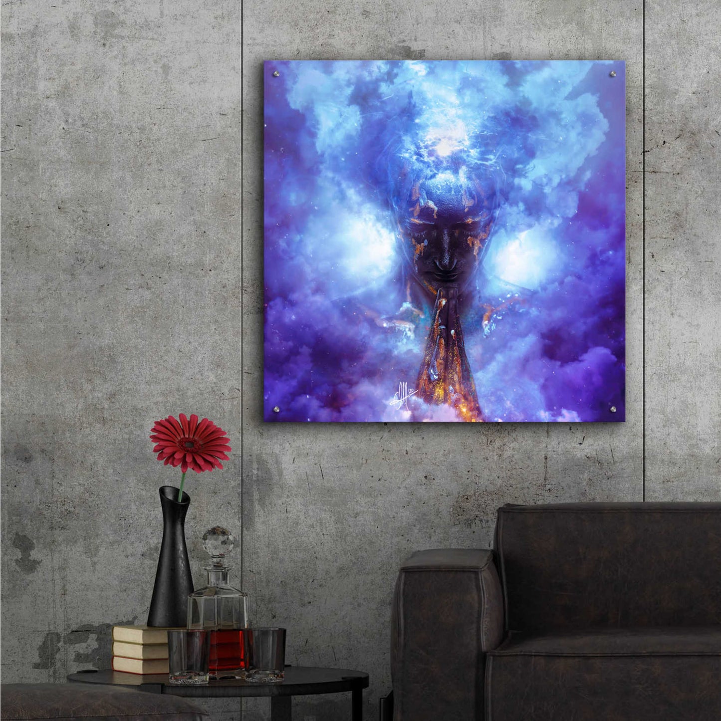 Epic Art 'Evaporate' by Mario Sanchez Nevado, Acrylic Glass Wall Art,36x36