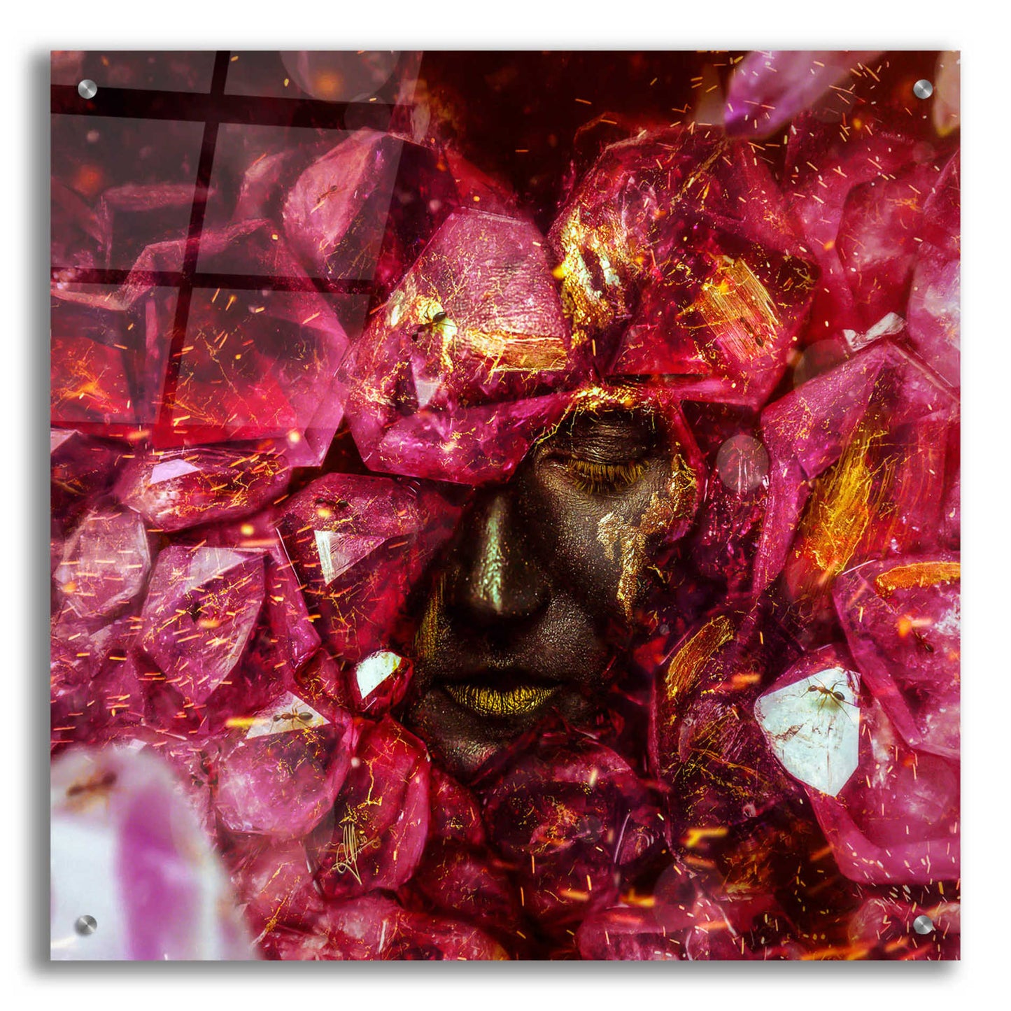 Epic Art 'States of the Matter - Crystallize' by Mario Sanchez Nevado, Acrylic Glass Wall Art,24x24