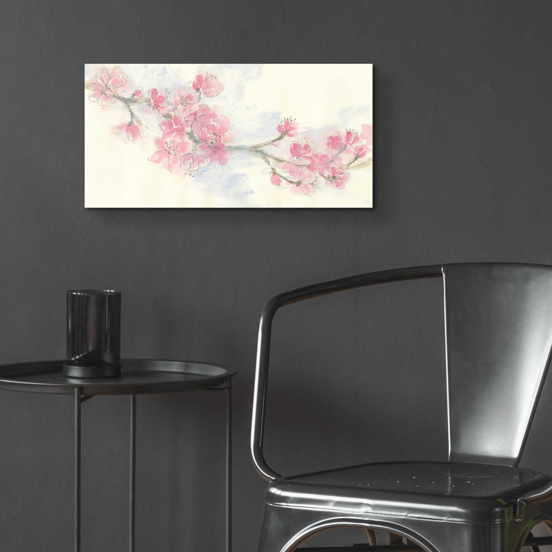 Epic Art 'Cherry Blossom II' by Chris Paschke, Acrylic Glass Wall Art,24x12