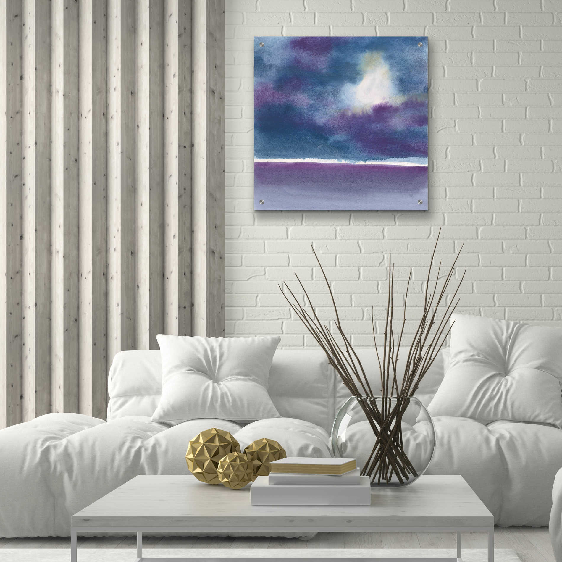 Epic Art 'The Clouds I' by Chris Paschke, Acrylic Glass Wall Art,24x24