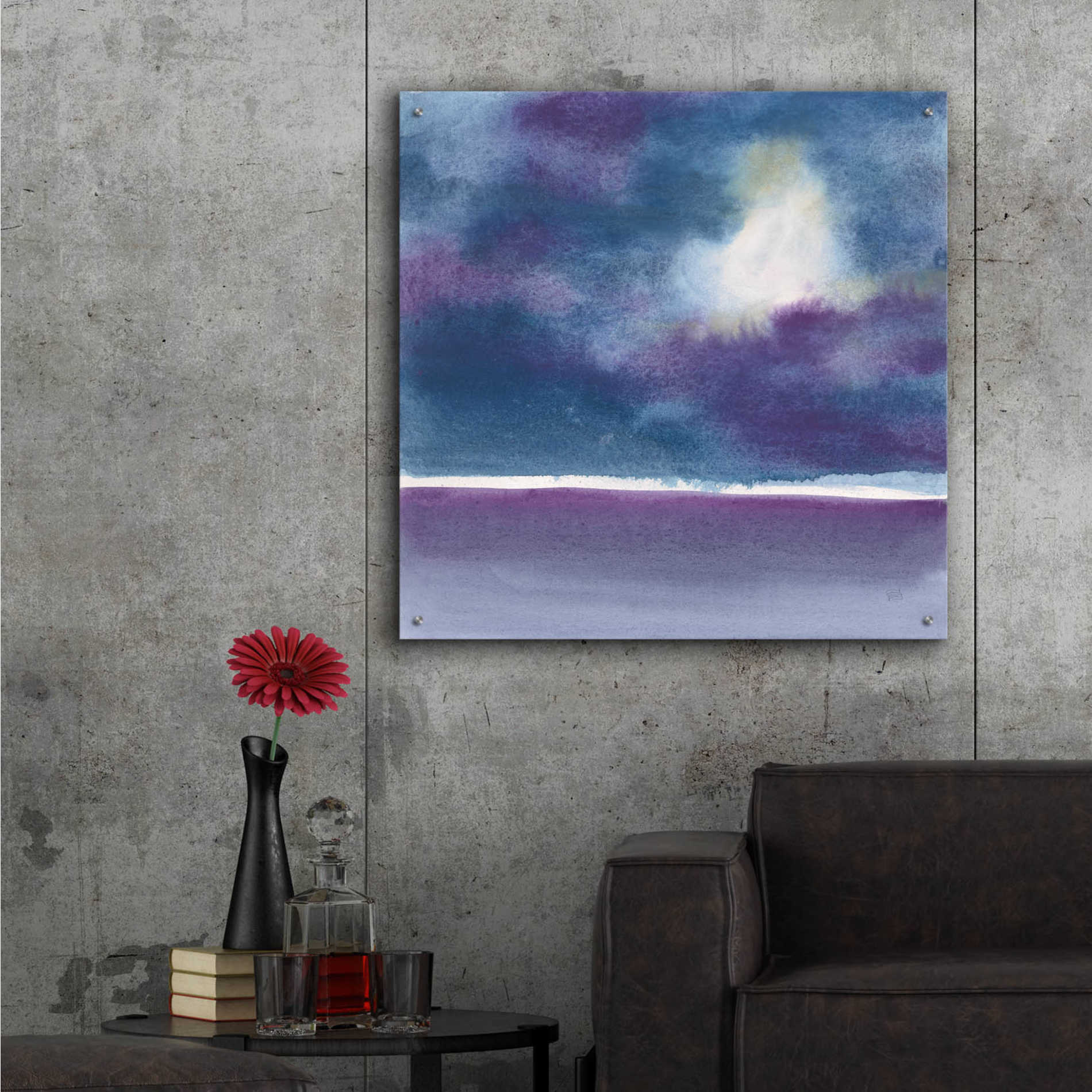 Epic Art 'The Clouds I' by Chris Paschke, Acrylic Glass Wall Art,36x36